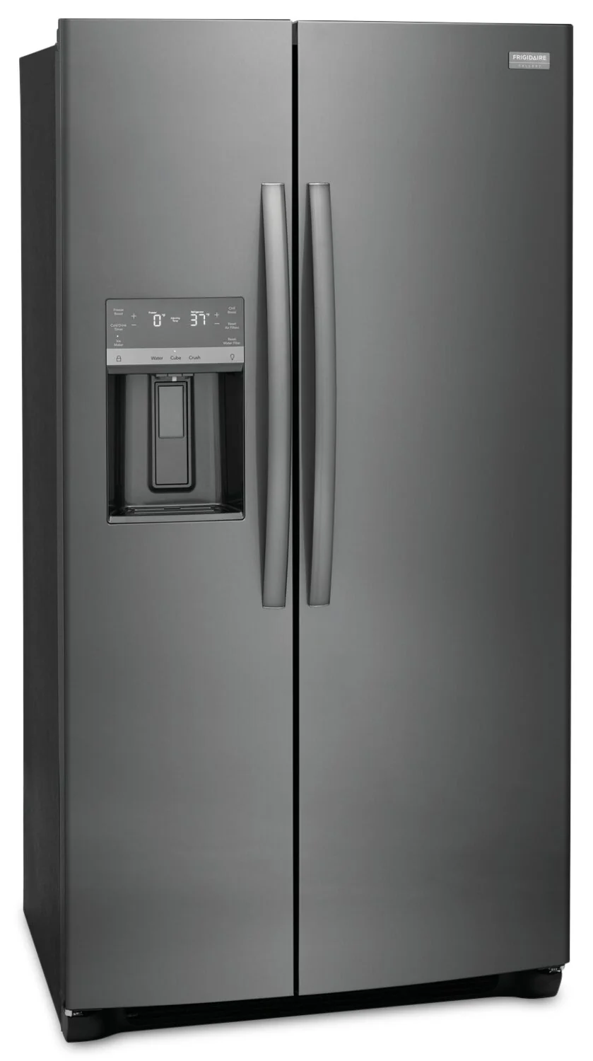 Frigidaire Gallery 36.1" 22.3 Cu. Ft. Counter-Depth Side-by-Side Refrigerator - Smudge-Proof? Black Stainless Steel - GRSC2352AD