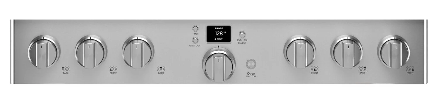 Cafe 6.2 Cu. Ft. Smart Gas Range with True European Convection and Self Clean Racks - Stainless Steel - CGY366P2TS1
