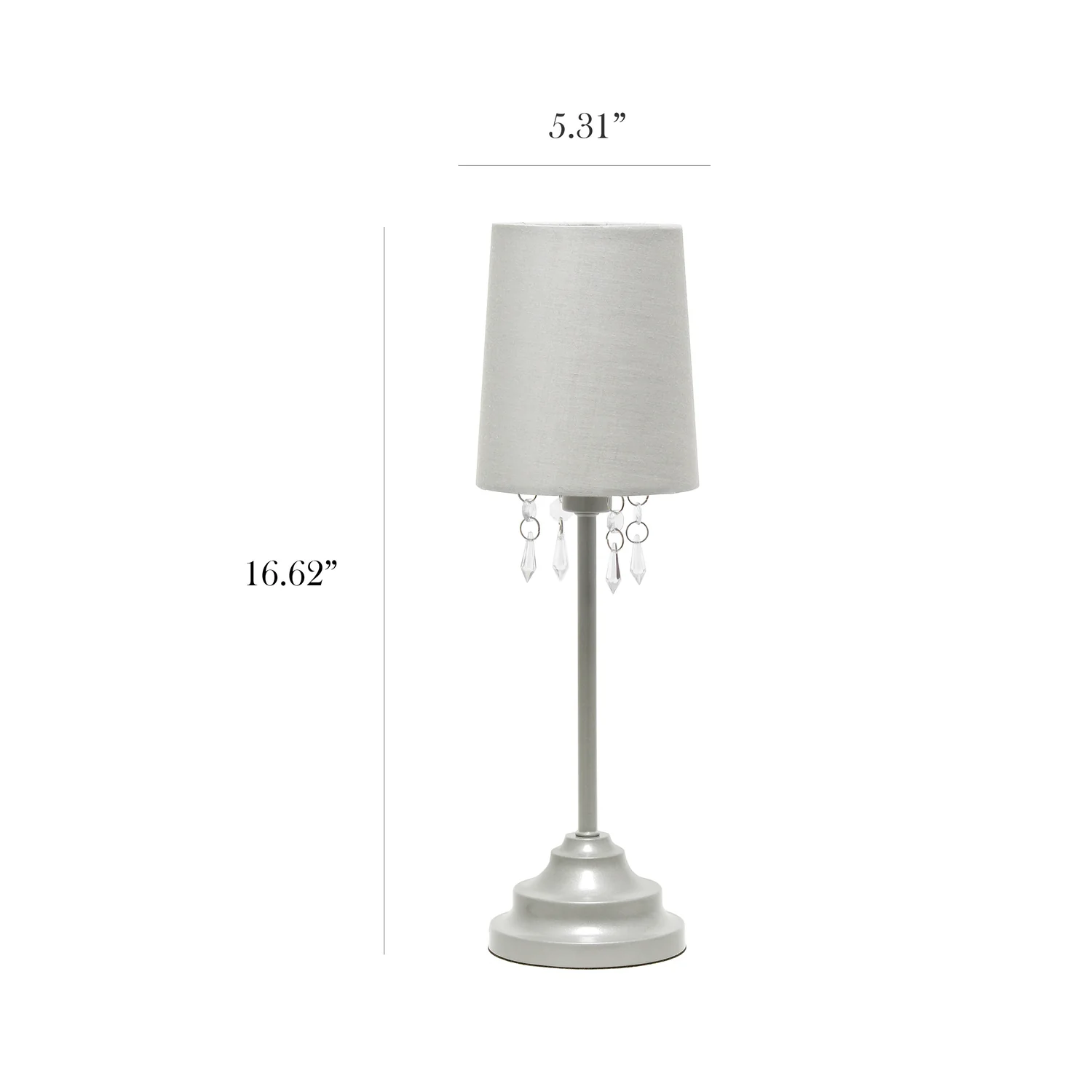1798-simple-designs-table-lamp-with-fabric-shade-and-hanging-acrylic-beads-3.webp Simple Designs Table Lamp with Fabric Shade And Hanging Acrylic Beads
