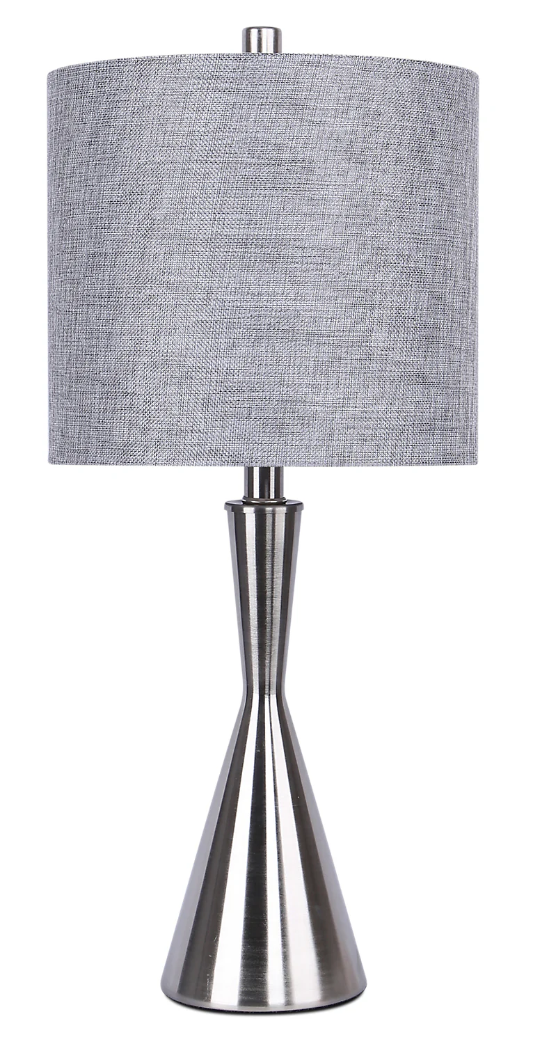 23" Brushed Nickel Table Lamp
