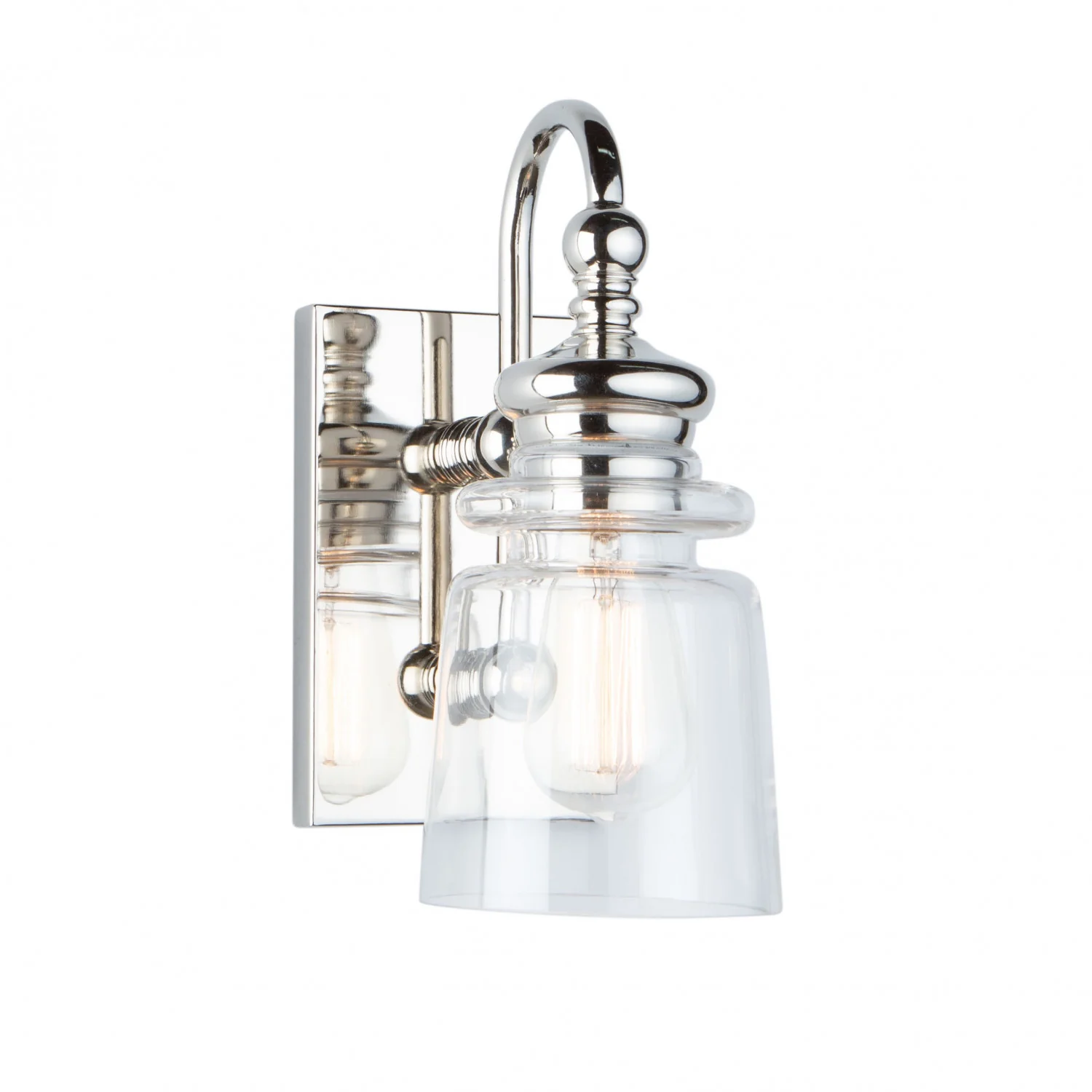 Castara 1-Light Silver Bathroom Wall Light