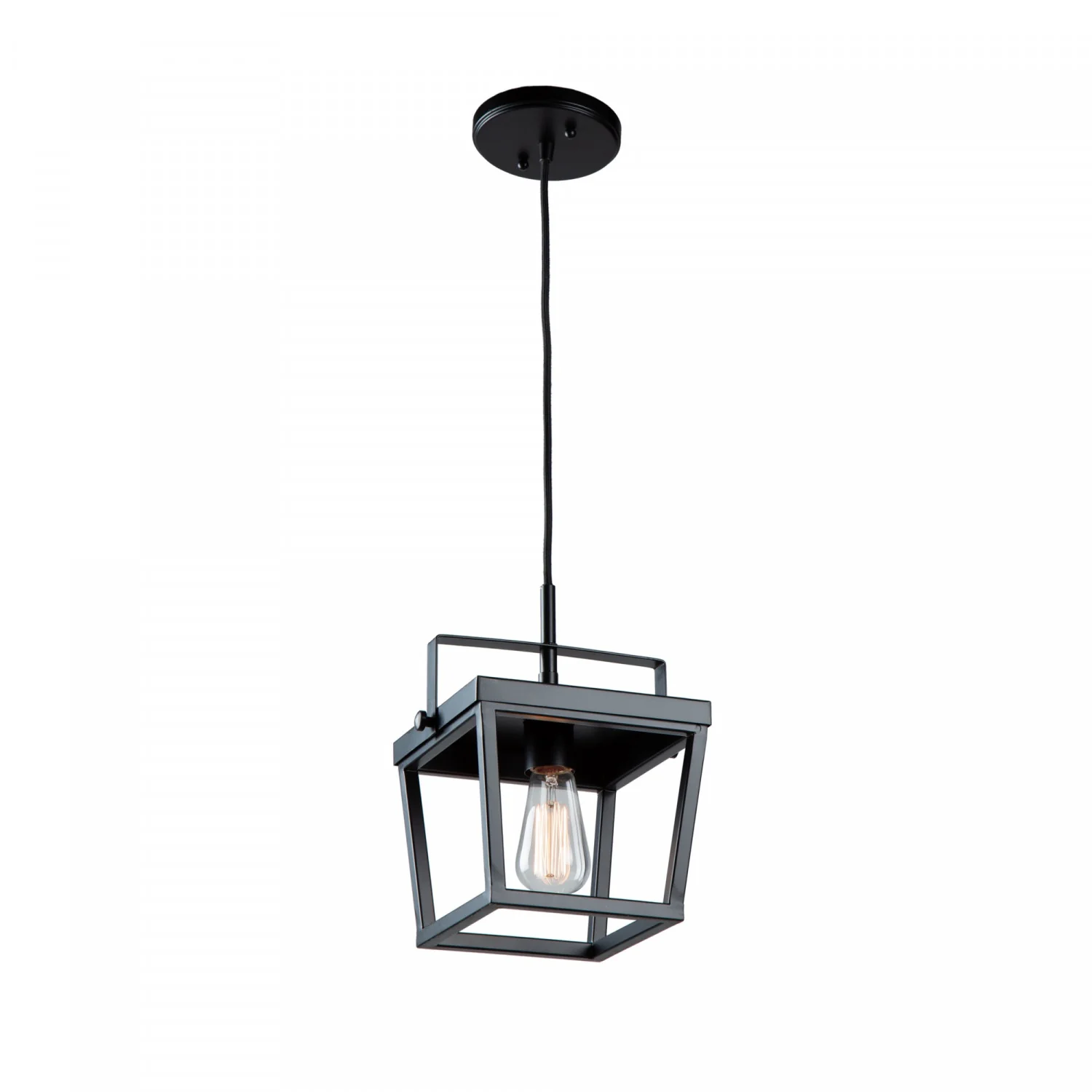 Carriage 1-Light Black Pendant I