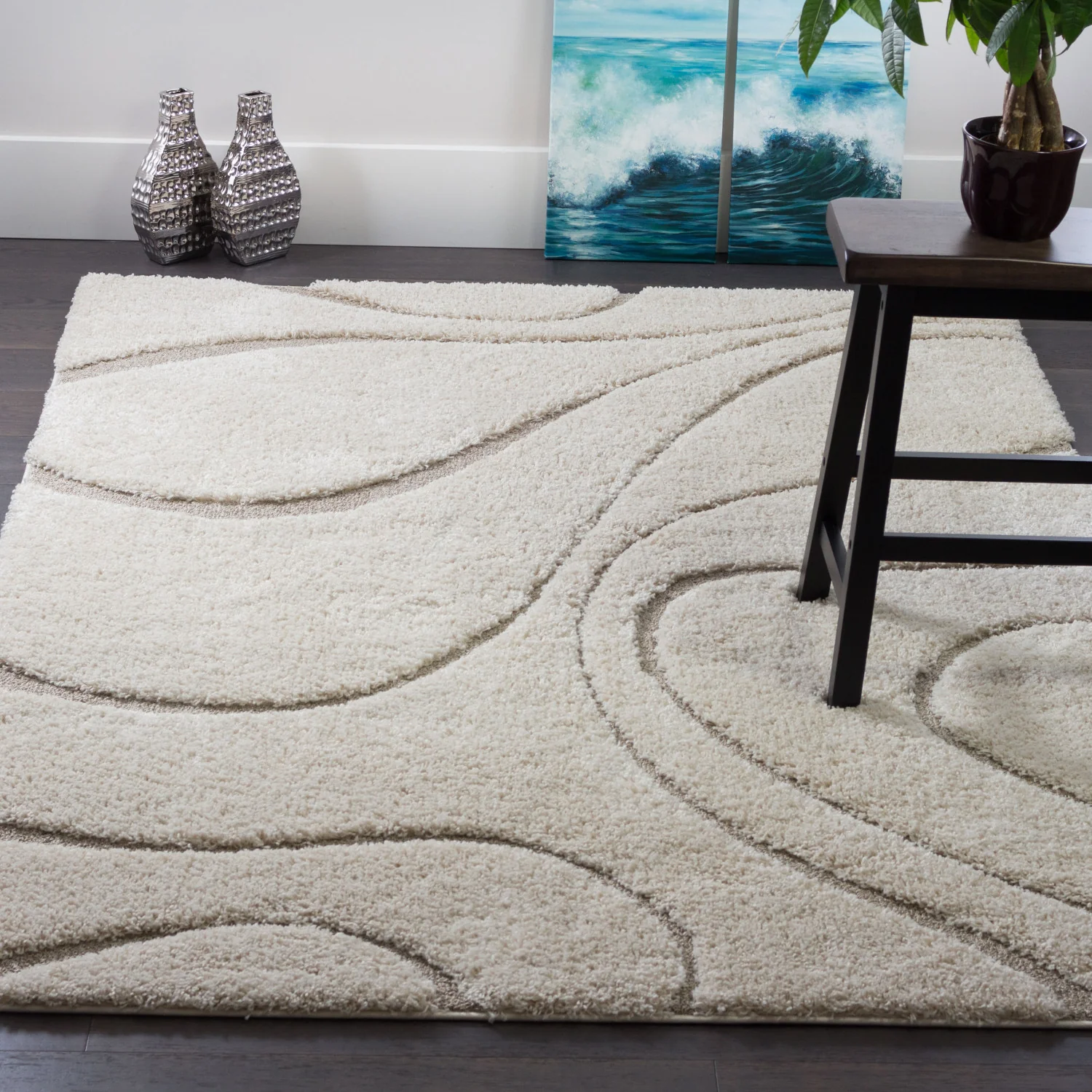 Oak Cream 7x10 Area Rug