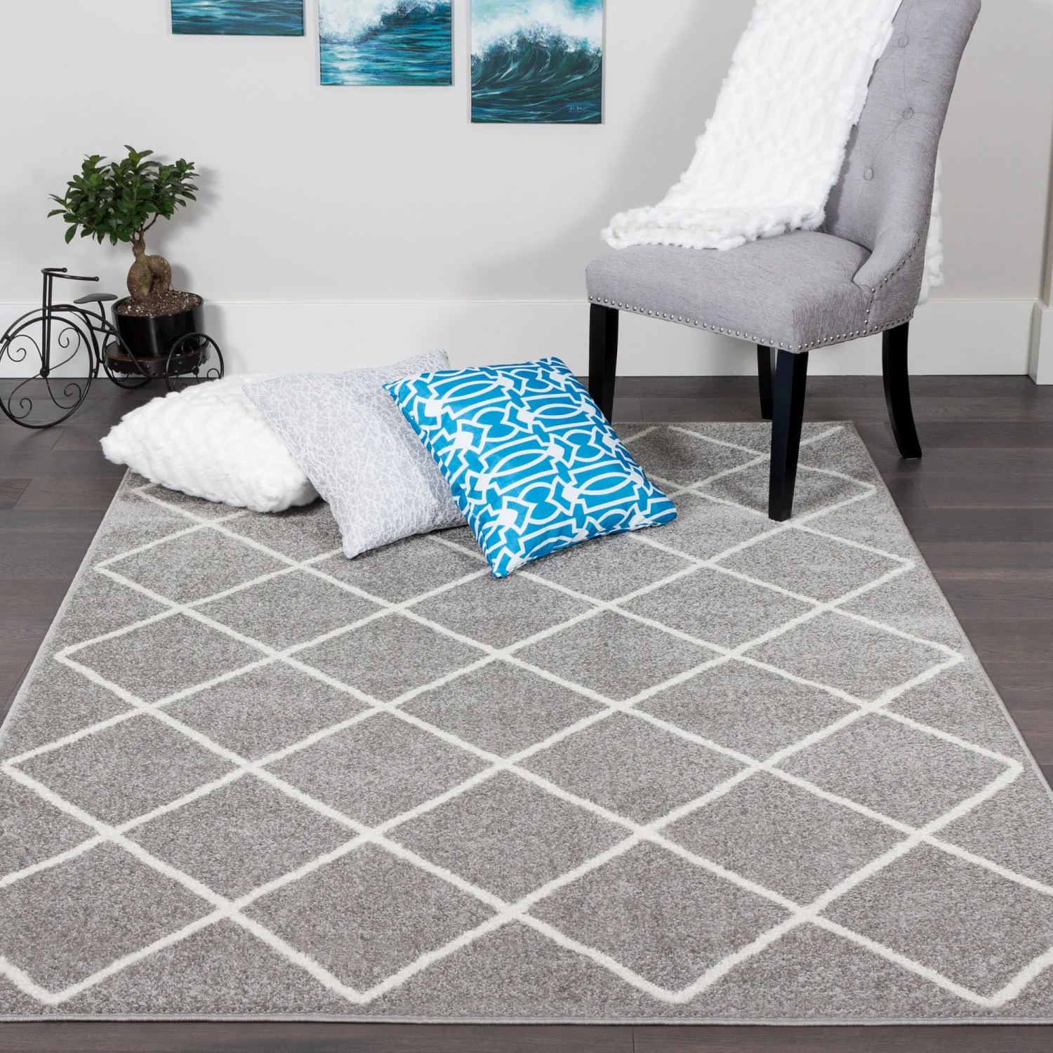 Lav Lat Basics 3x5 Area Rug