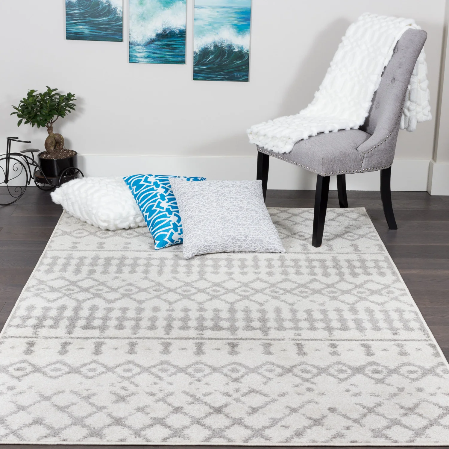 Lav Grey Mor 4x6 Area Rug