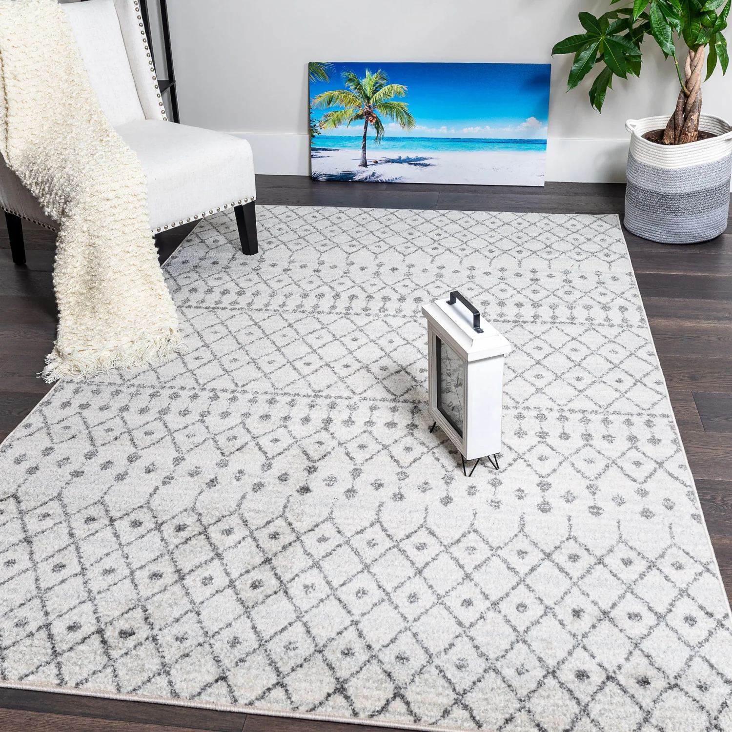 Roma Safi Cream 5x8 Area Rug