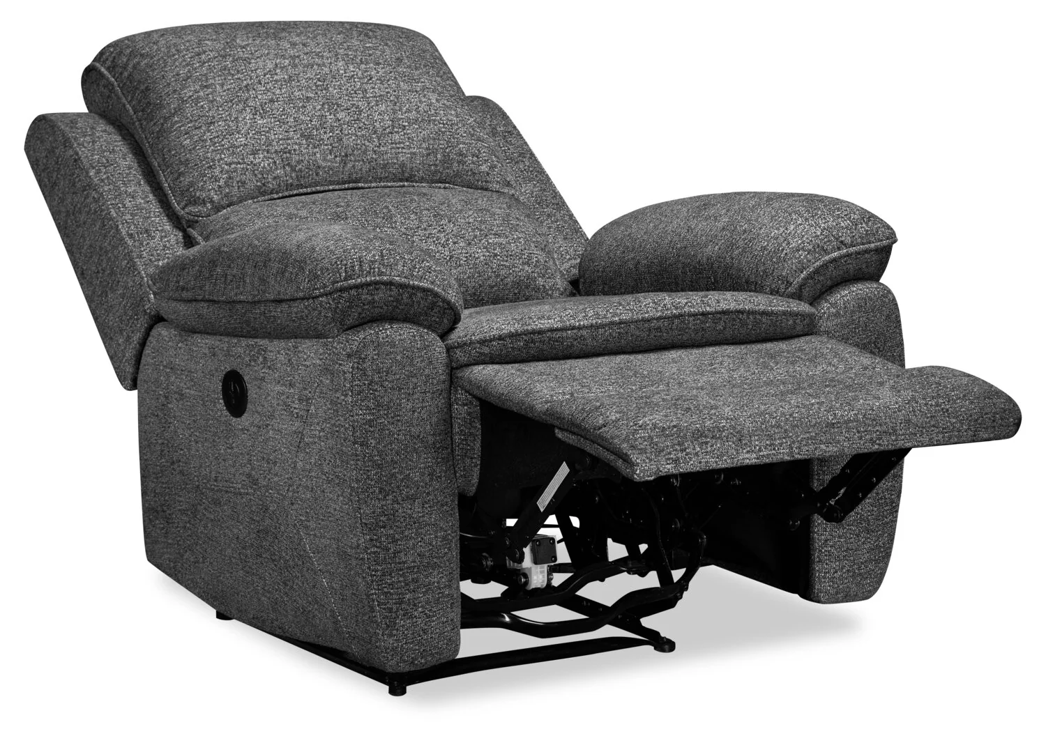 Chandler 37" Chenille Fabric Power Reclining Chair - Grey