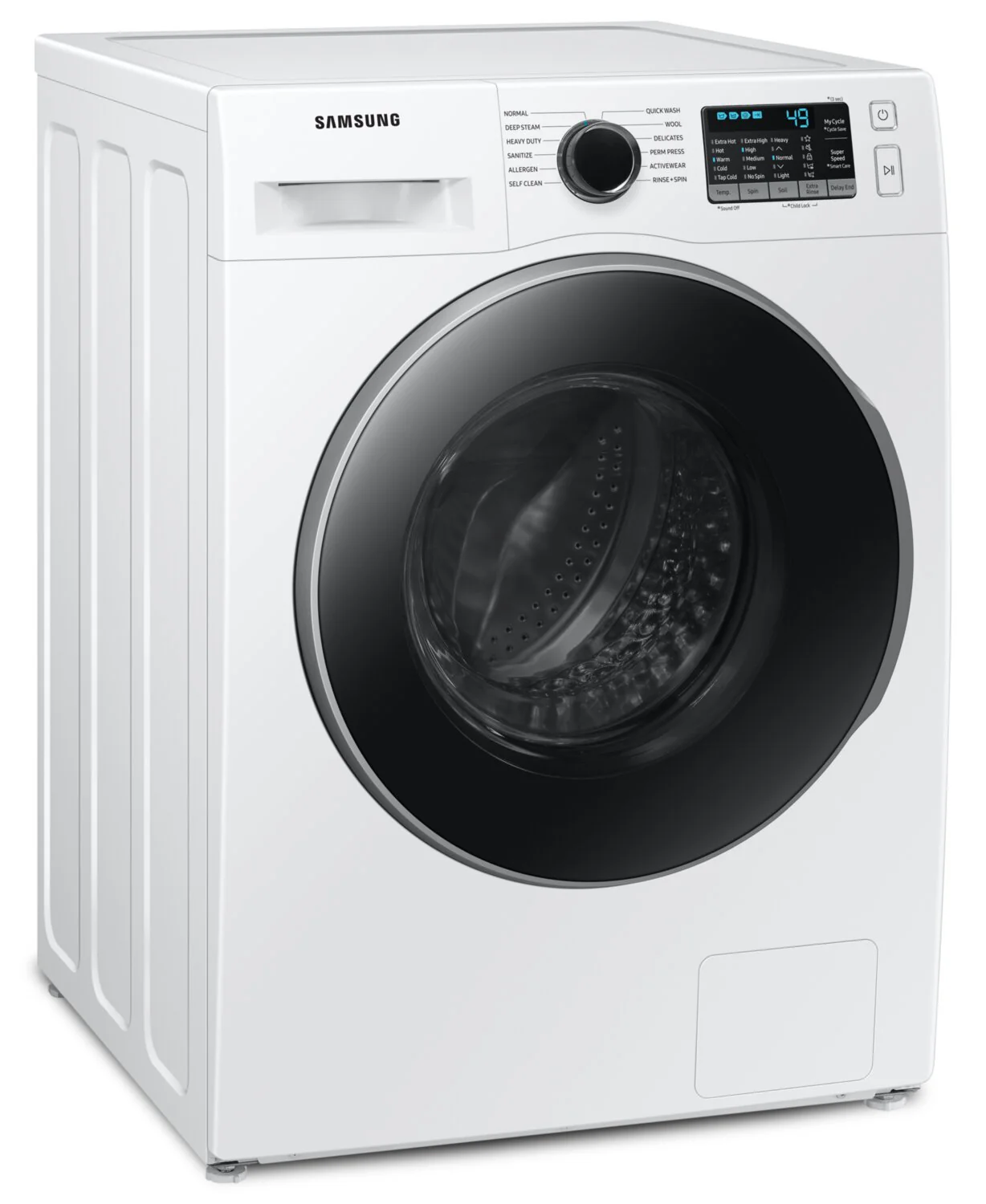 Samsung 24" 2.9 Cu. Ft. Front-Load Steam Washer - White - Stackable - WW25B6800AW/AC