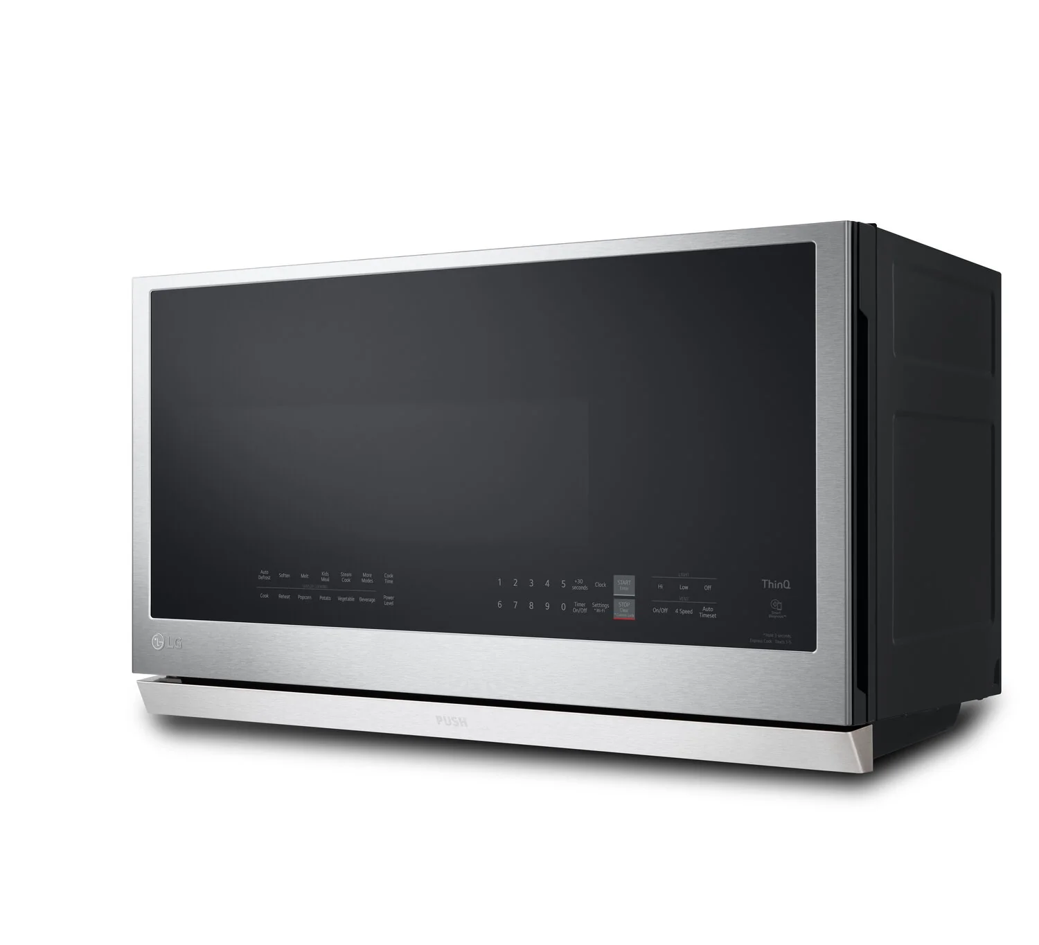 LG 2.1 Cu. Ft. Over-the-Range Microwave with ExtendaVent? and Sensor Cooking - Smudge Proof Stainless Steel - MVEL2137F