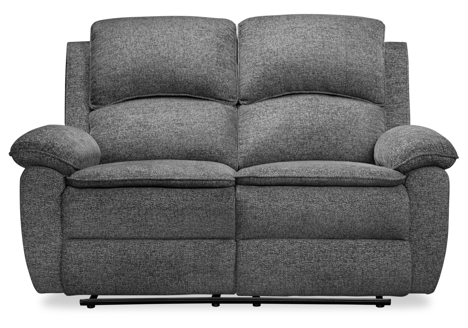 Chandler 60" Chenille Fabric Power Reclining Loveseat - Grey