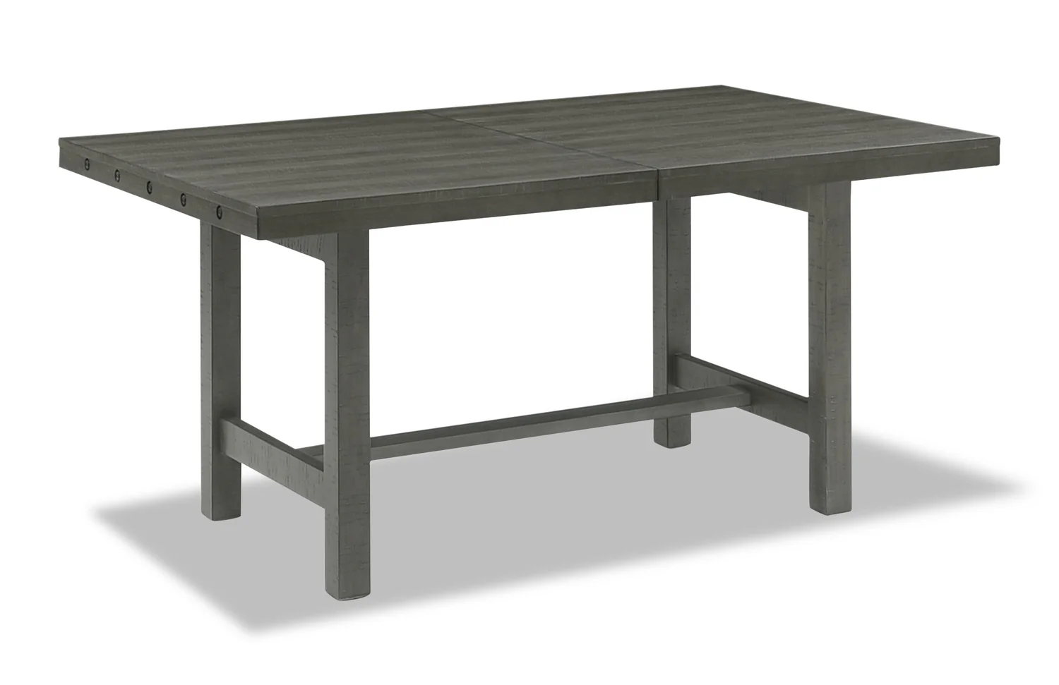Alto Dining Table with 65-83"W Extension, Trestle Base - Grey