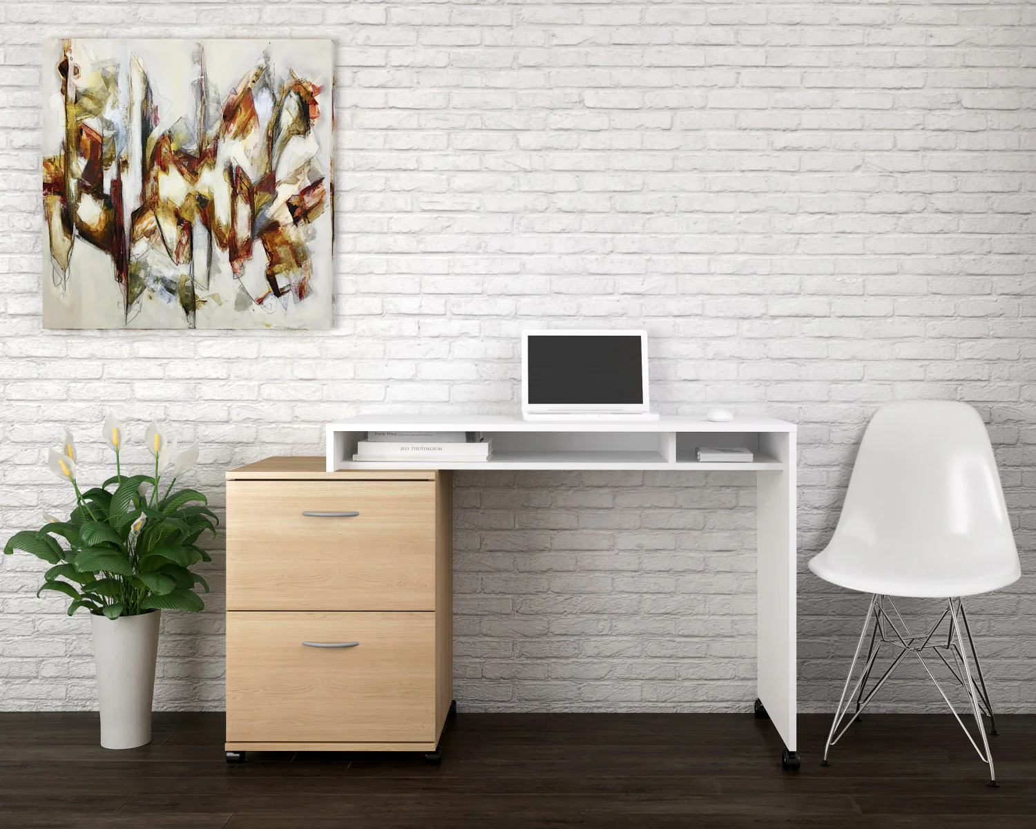 Nordika 2-Drawer Filing Cabinet - Natural Maple