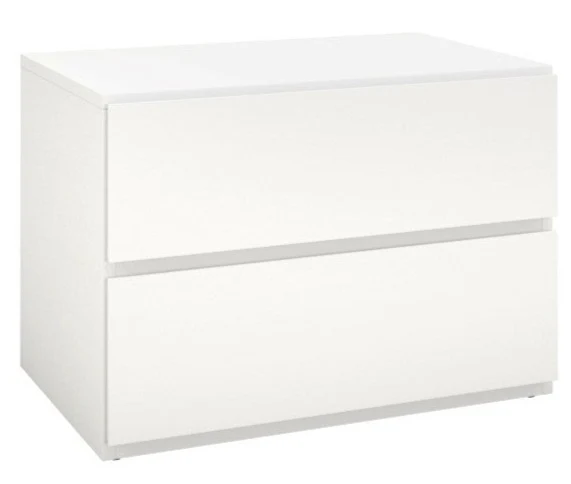 Nordika Storage Nightstand - White