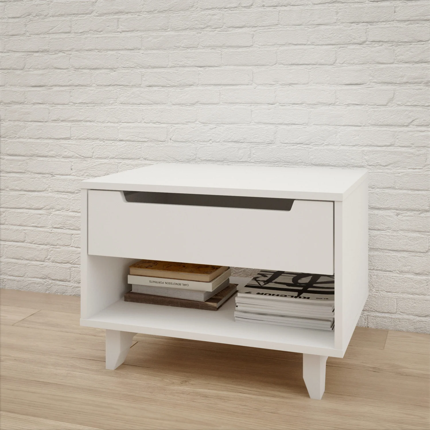 Nordika Nightstand - White