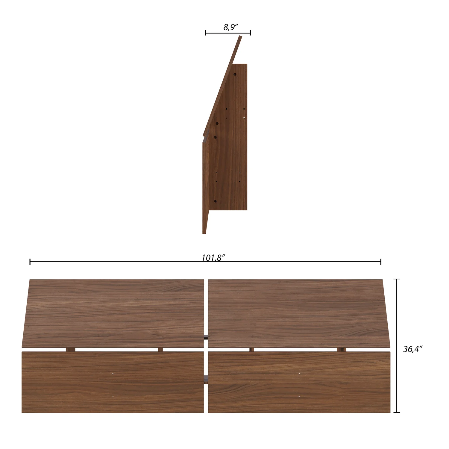 2287-nordika-queen-panoramic-panel-headboard-walnut-6.webp Nordika Queen Panoramic Panel Headboard - Walnut
