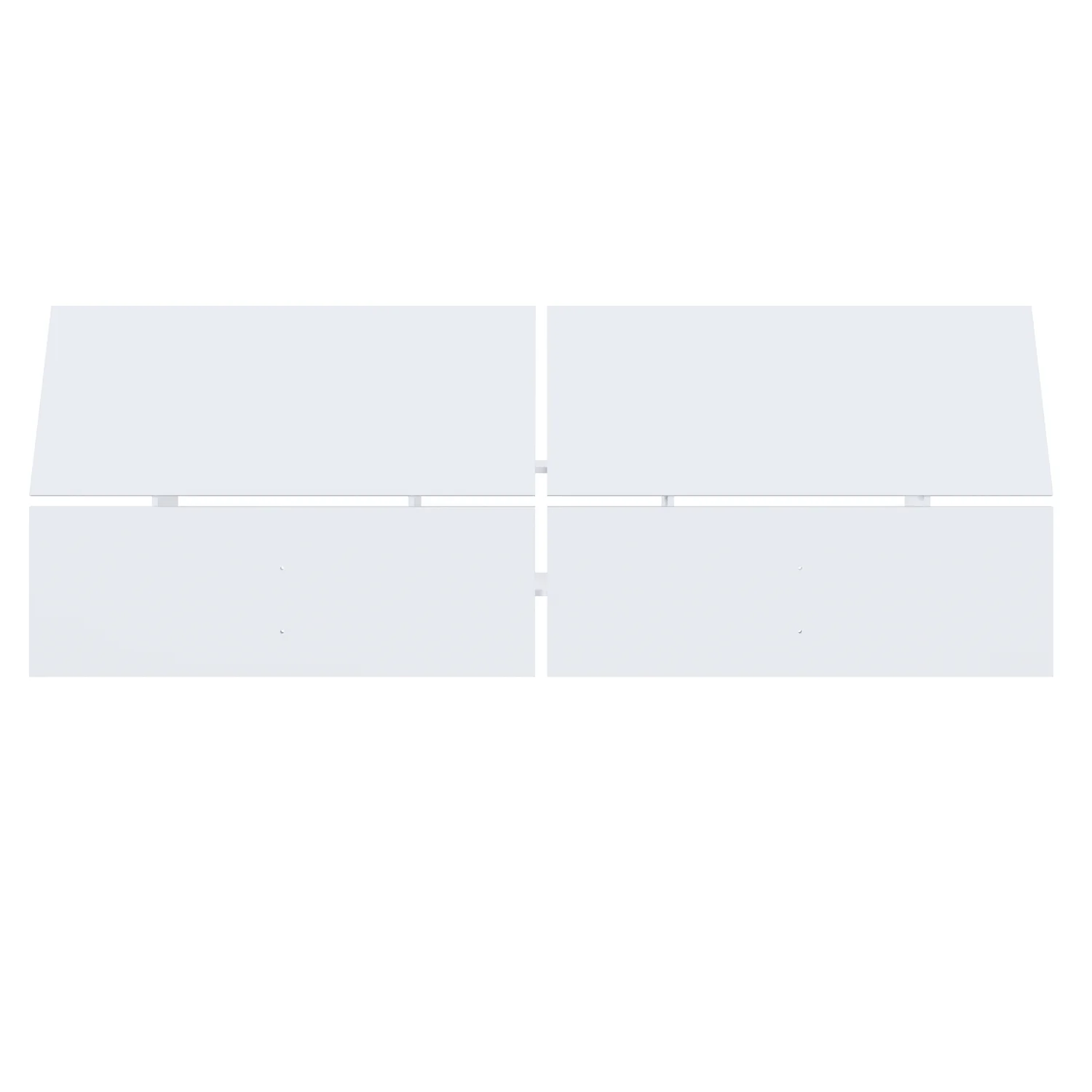 Nordika Queen Panoramic Panel Headboard - White