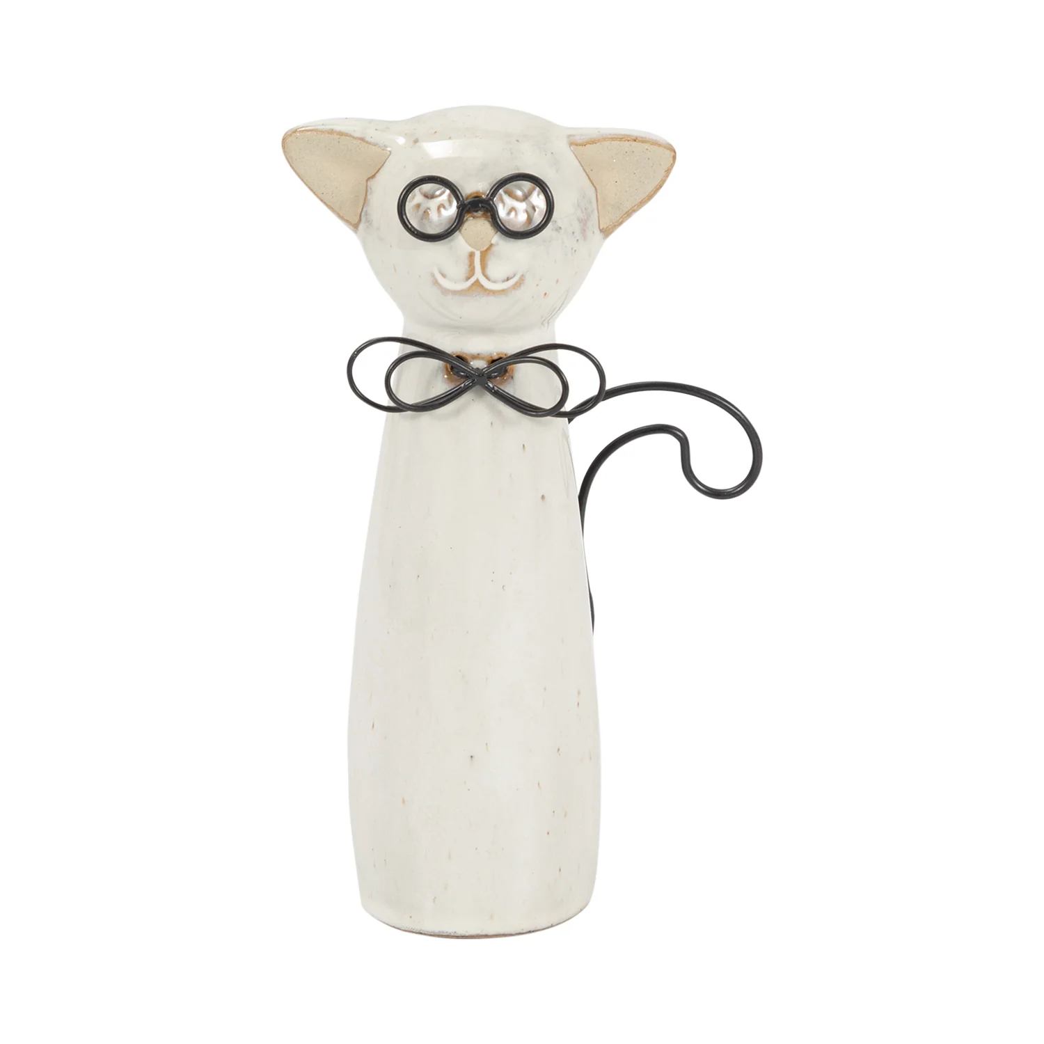 Ceramic 7" Cat - Beige
