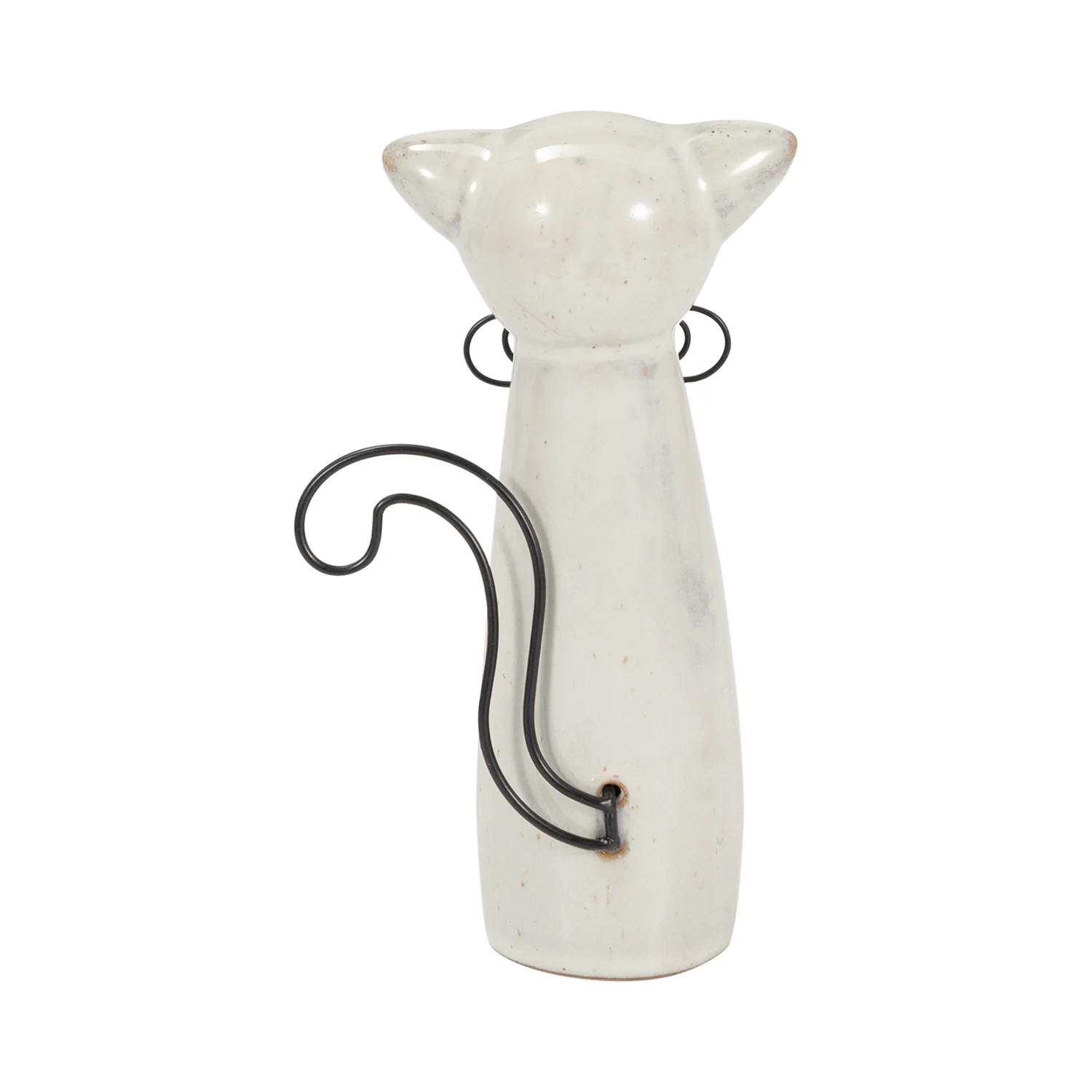 Ceramic 7" Cat - Beige