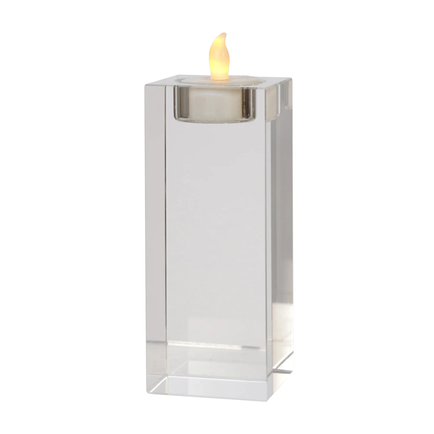 Glass 6" Candle Holder