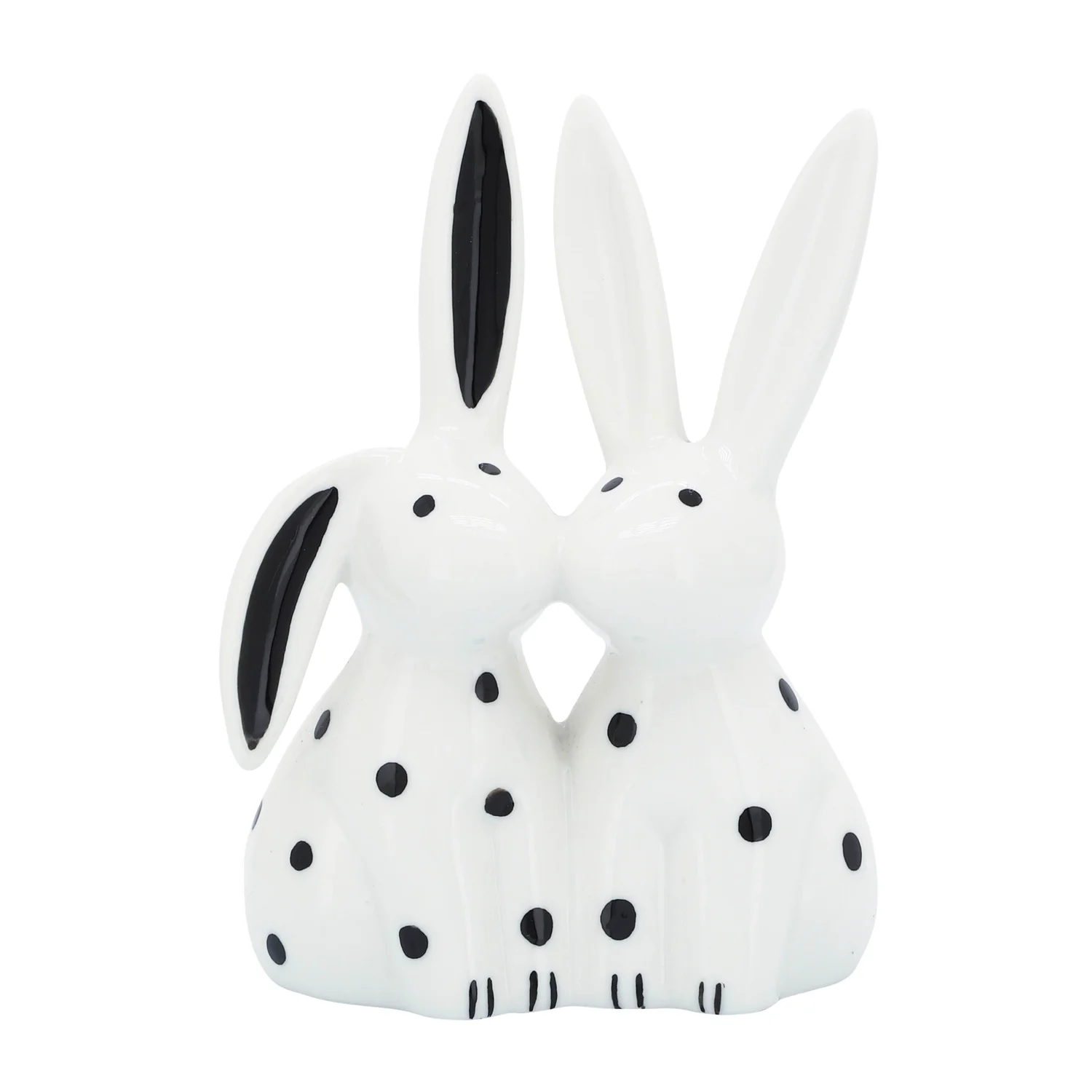 Porcelain 7" Kissing Bunnies