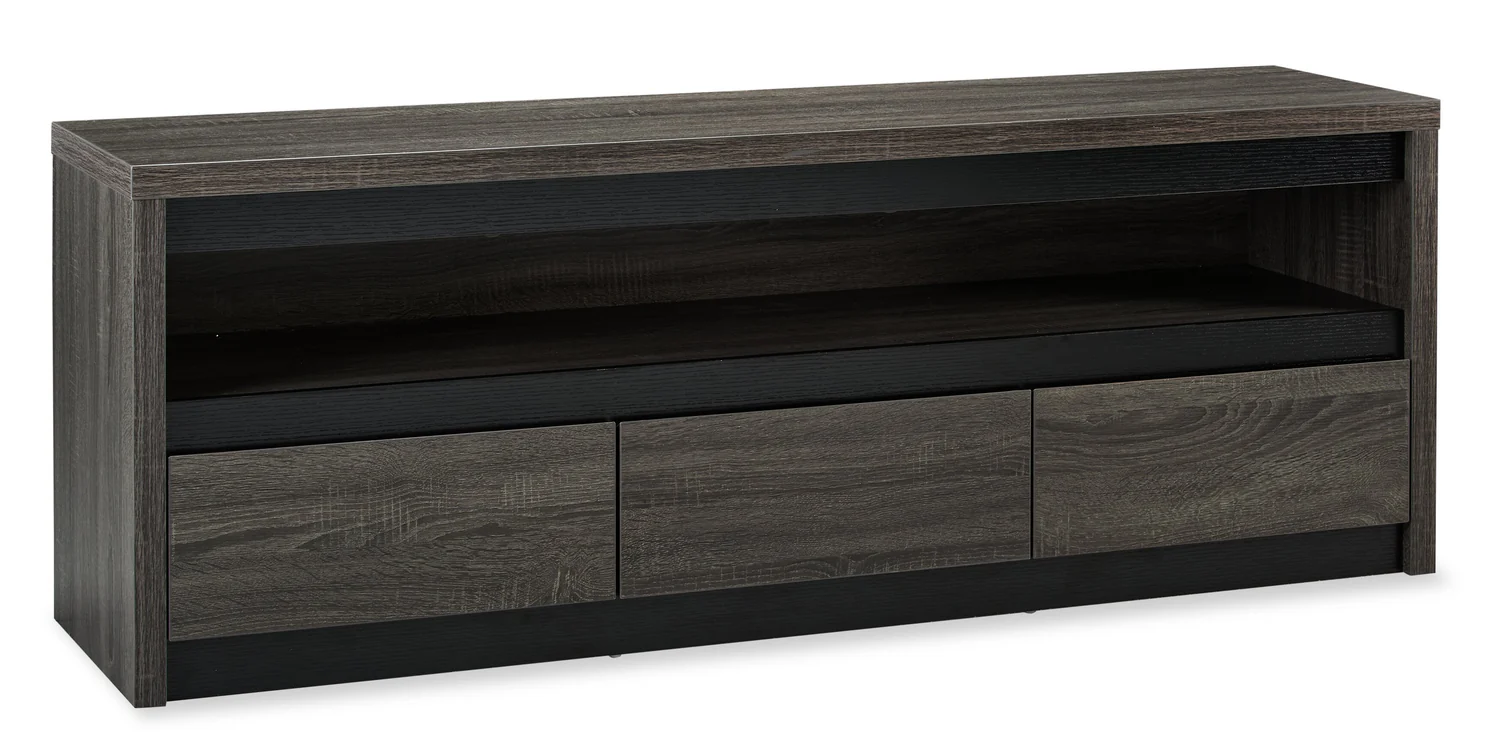 Walker 62" TV Stand with Storage and Cable Management for TVs up to 70"- Distressed Grey