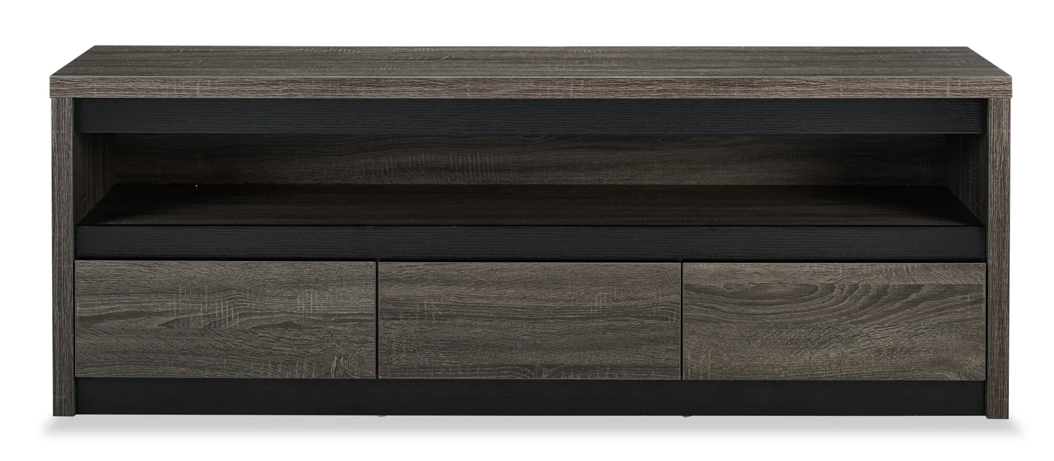 Walker 62" TV Stand with Storage and Cable Management for TVs up to 70"- Distressed Grey