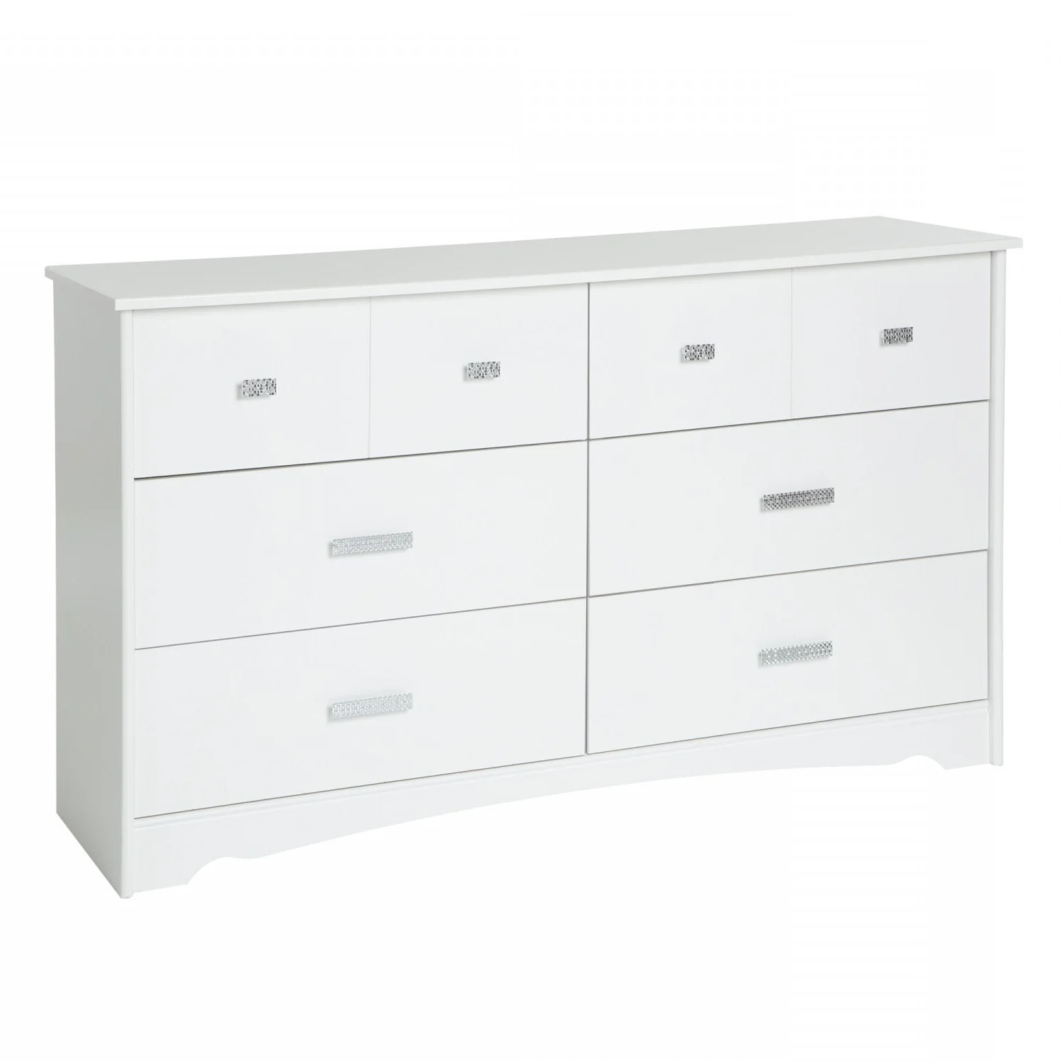 Tiara 6-Drawer Dresser - Pure White