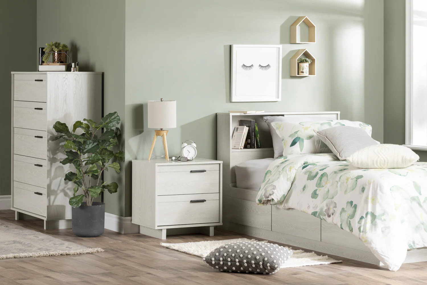 Fynn 5-Drawer Chest - Winter Oak