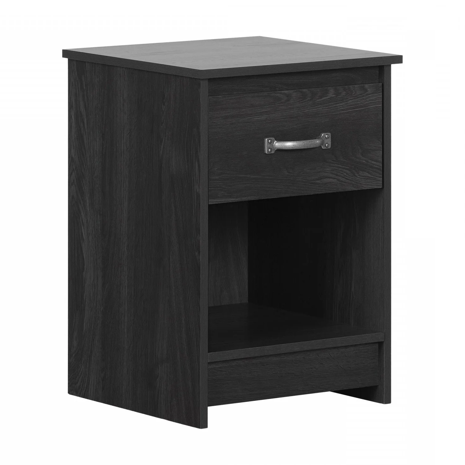 Tassio 1-Drawer Nightstand - Grey Oak
