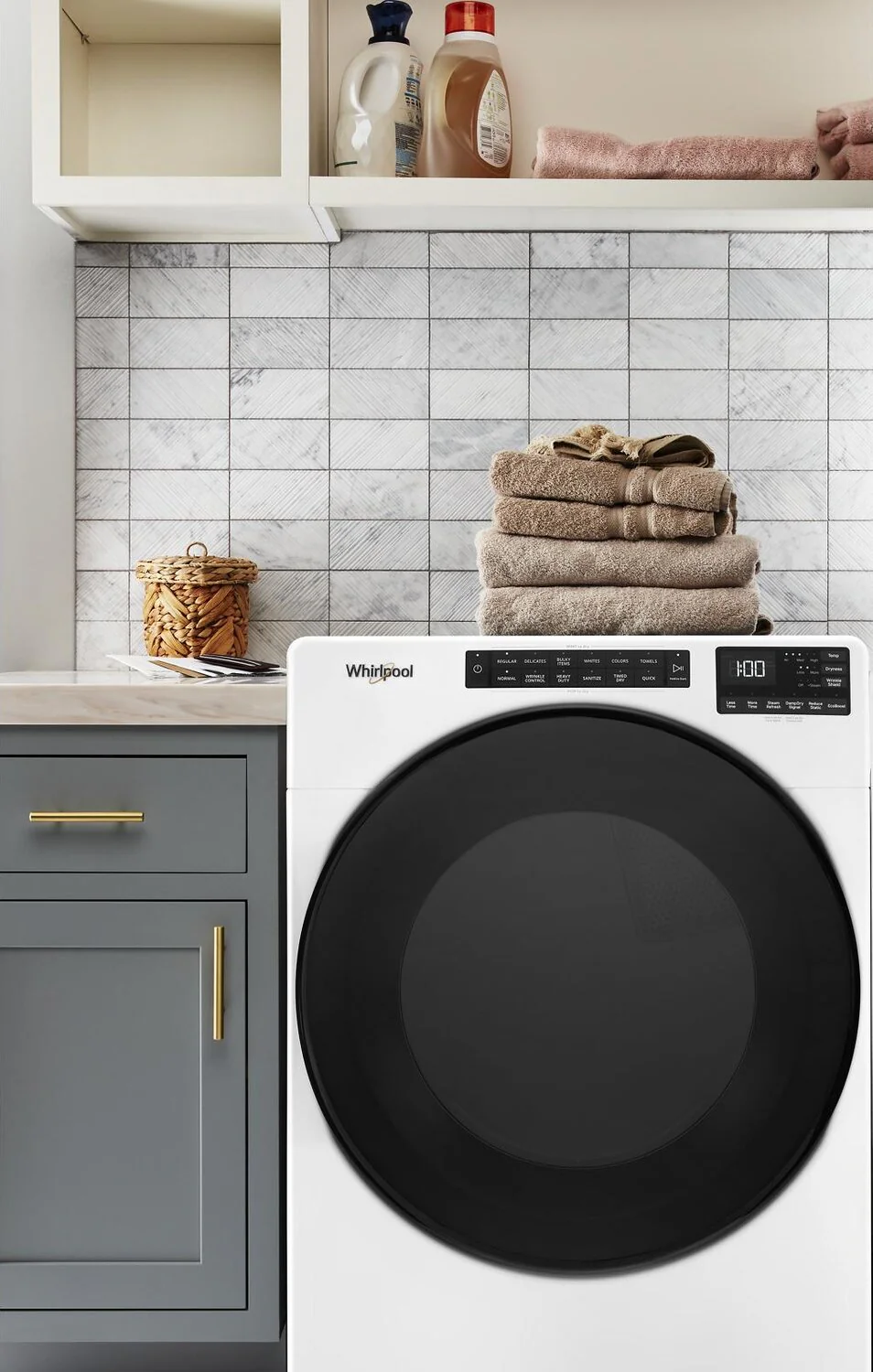 Whirlpool 7.4 Cu. Ft. Electric Dryer with Steam - White - Stackable - YWED6605MW