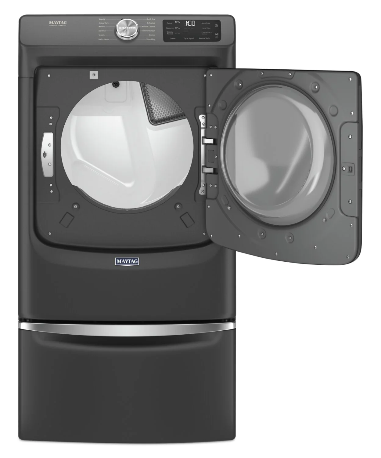 Maytag 7.3 Cu. Ft. Gas Dryer with Steam - Volcano Black - Stackable - MGD6630MBK