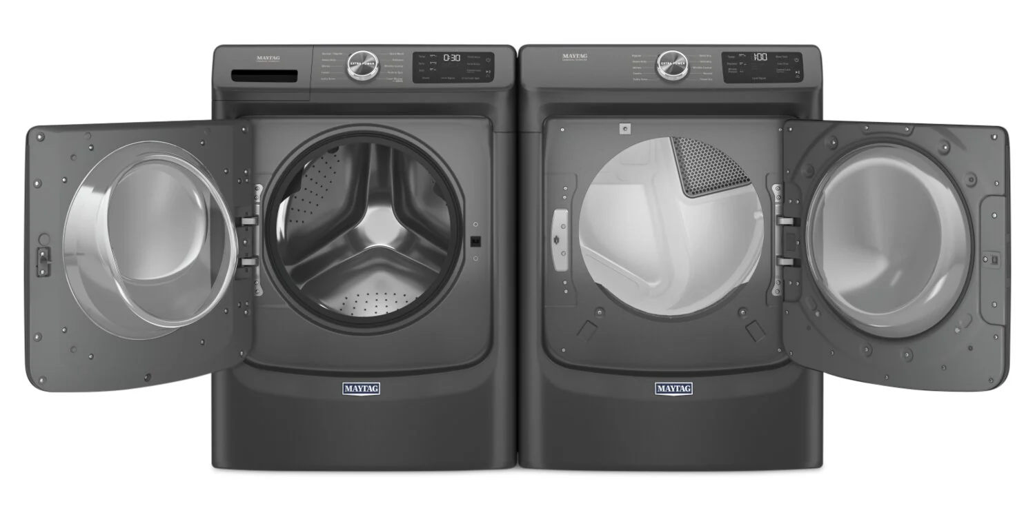 Maytag 5.2 Cu. Ft. Front-Load Washer and 7.3 Cu. Ft. Gas Dryer with Extra Power