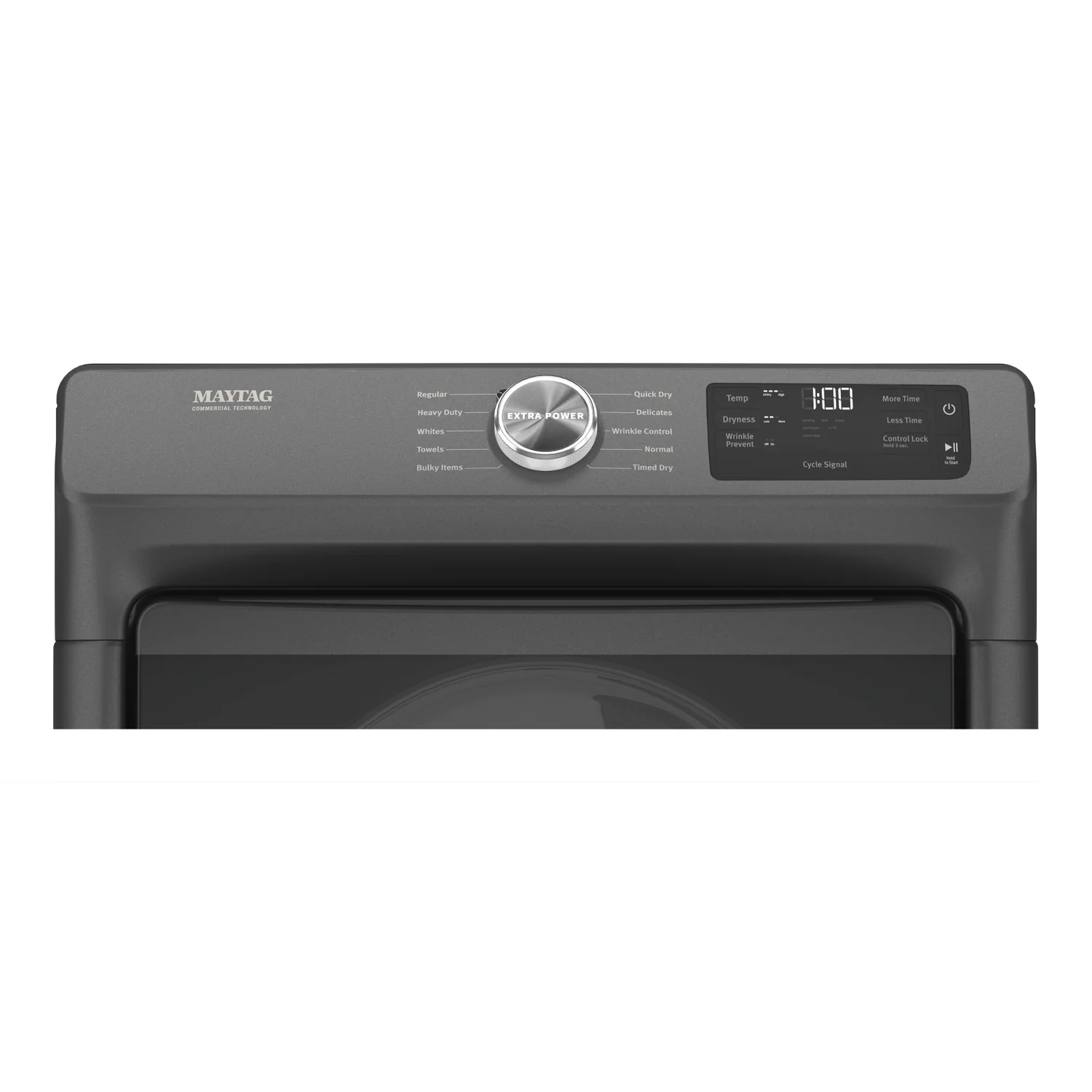 Maytag 7.3 Cu. Ft. Electric Dryer - Volcano Black - Stackable - YMED5630MBK