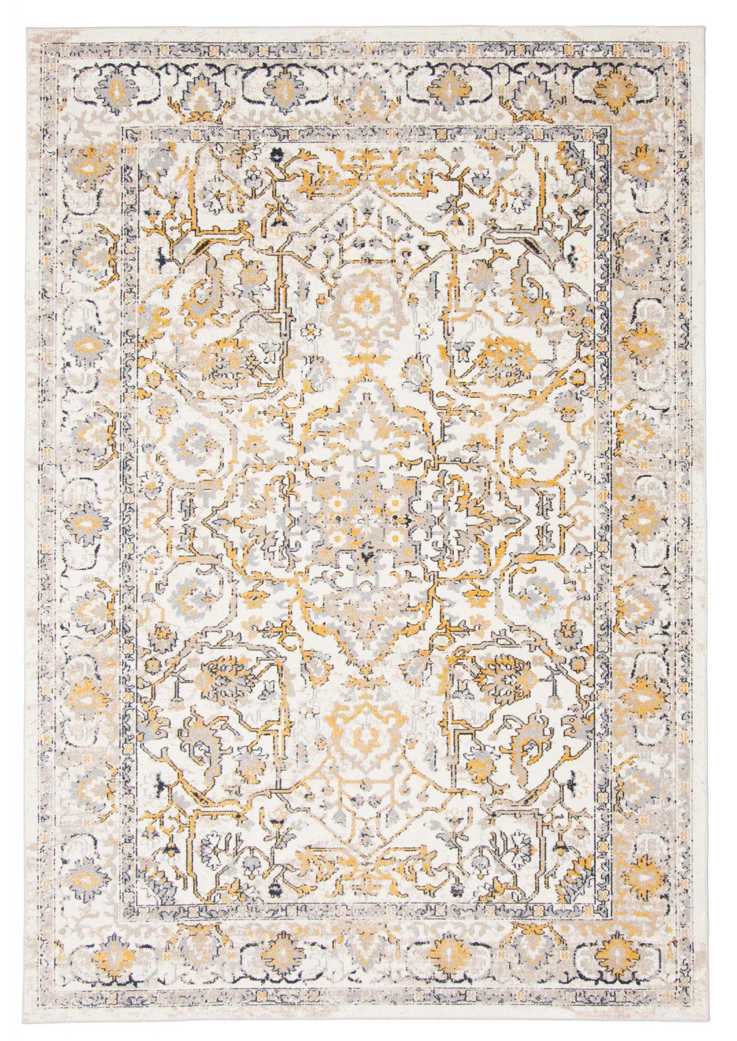 Legacy Ivory Machine Washable Area Rug - 3'0" x 5'0"