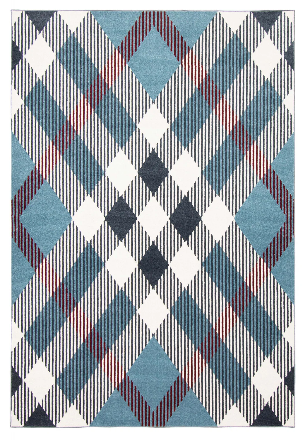Kors Blue Machine Washable Area Rug - 8'0" x 10'0"