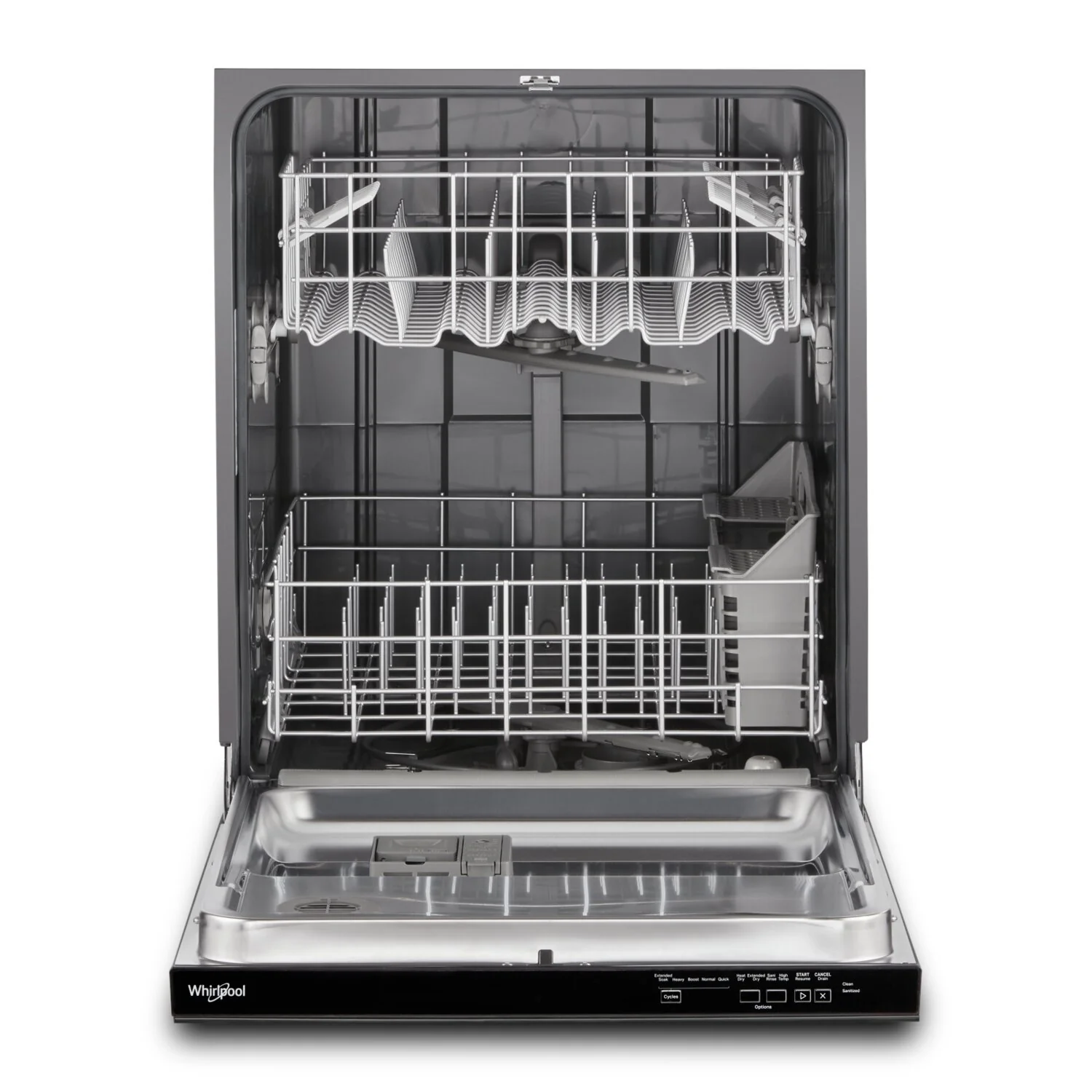 Whirlpool 24" 55 dBA Built-In Top-Control Dishwasher - Black - WDP540HAMB
