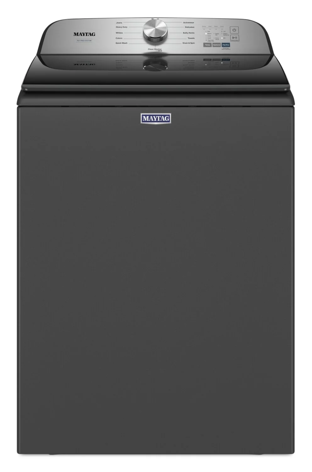 Maytag 5.4 Cu. Ft. Pet Pro Top-Load Washer - Volcano Black - MVW6500MBK