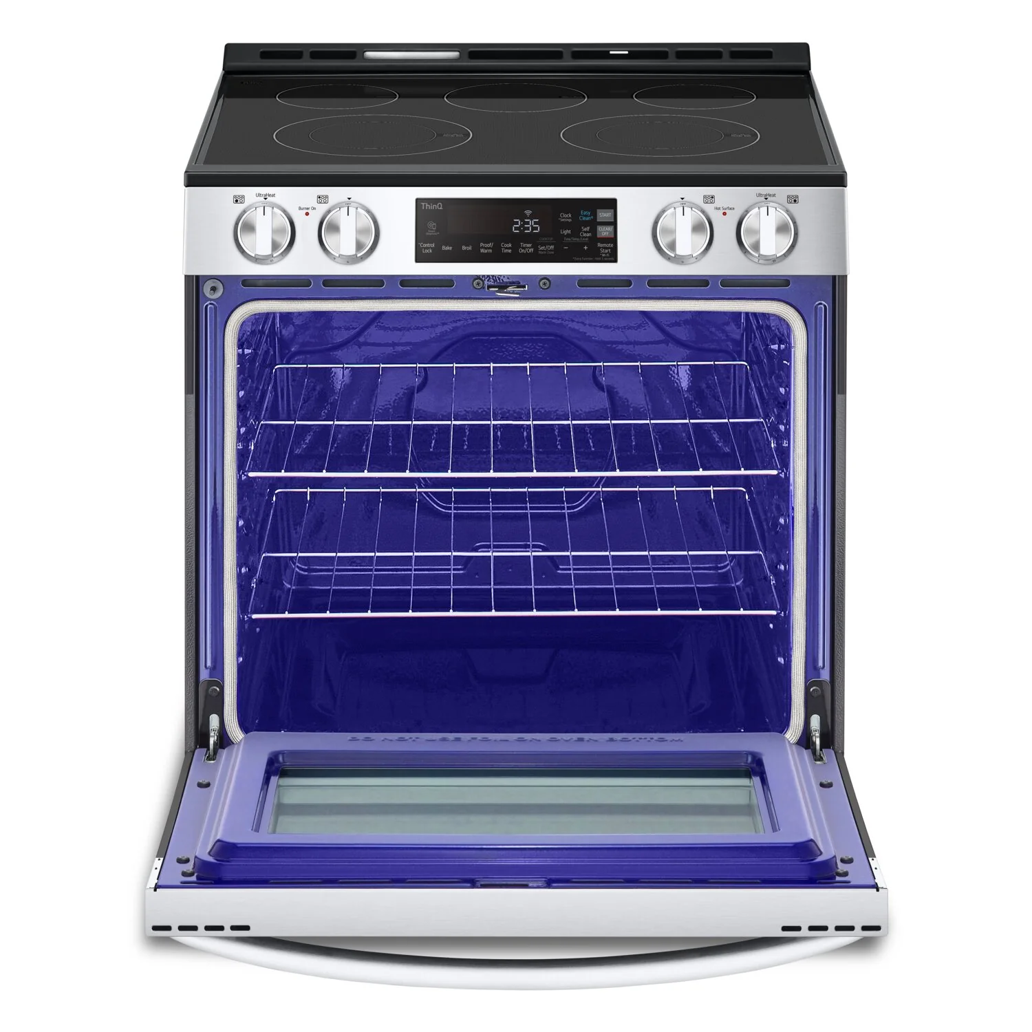 LG 6.3 Cu. Ft. Smart Electric Range with EasyClean? - Smudge Proof Stainless Steel - LSEL6331F