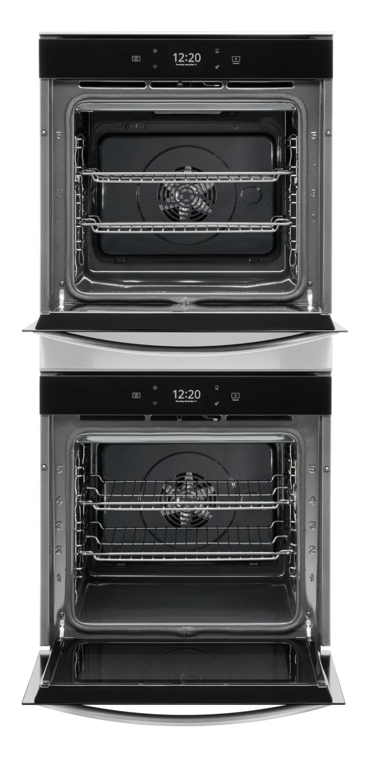 Whirlpool 24" 5.8 Cu. Ft. Electric Double Wall Oven with True Convection - Fingerprint Resistant Stainless Steel - WOD52ES4MZ