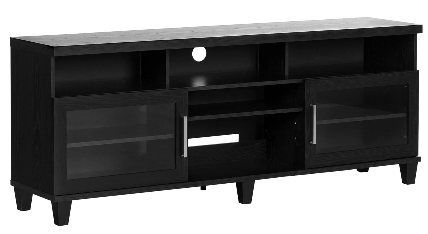 Adrian 70" TV Stand - Black Oak