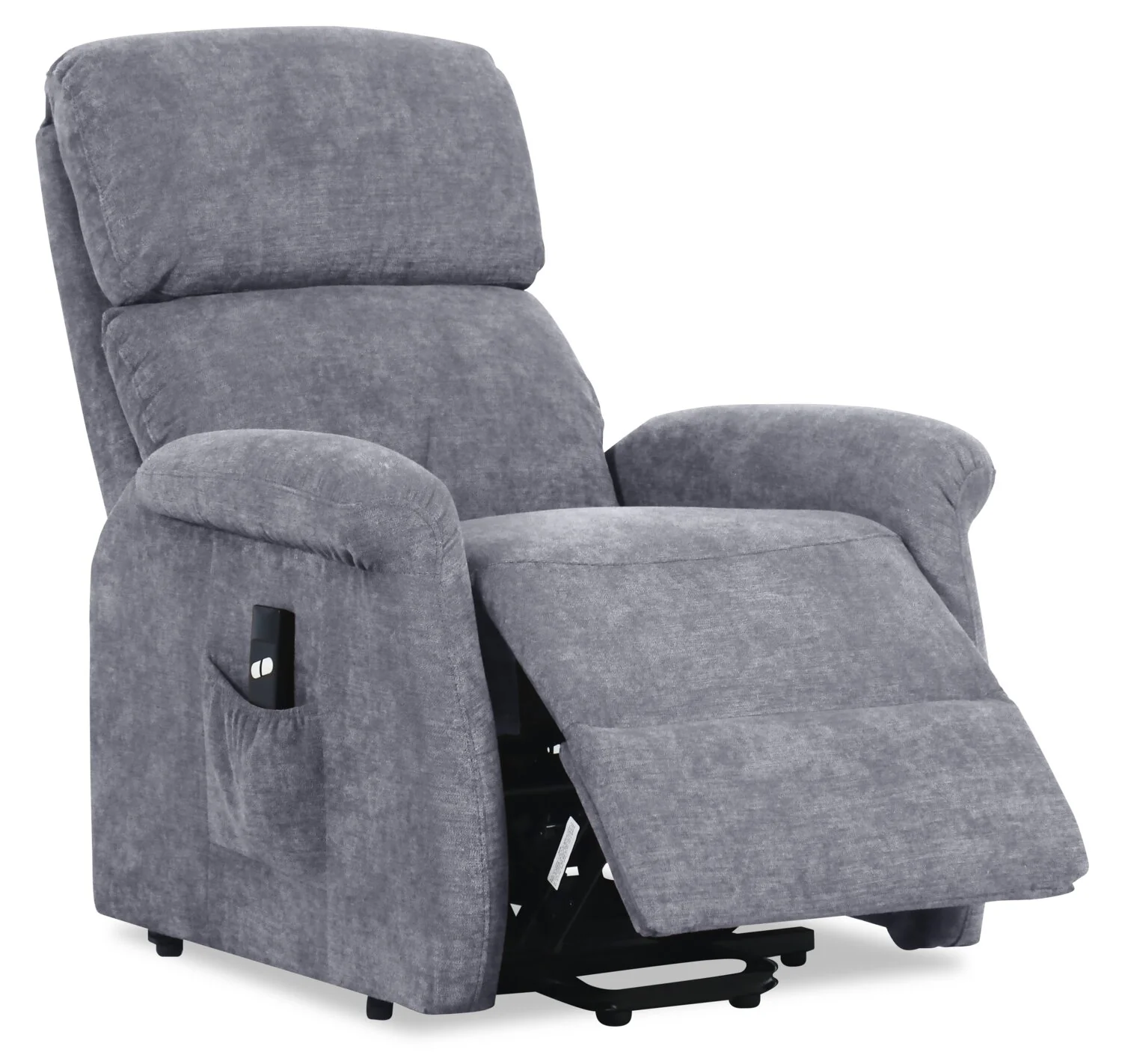 Ruben 32" Chenille Fabric Power Lift Reclining Chair - Grey