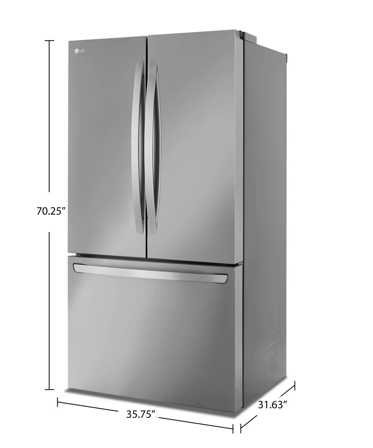 2630-lg-36-27-cu-ft-french-door-counter-depth-max-refrigerator-smudge-proof-stainless-steel-lrflc2706s-10.webp LG 36" 27 Cu. Ft. French-Door Counter-Depth MAX? Refrigerator - Smudge Proof Stainless Steel - LRFLC2706S