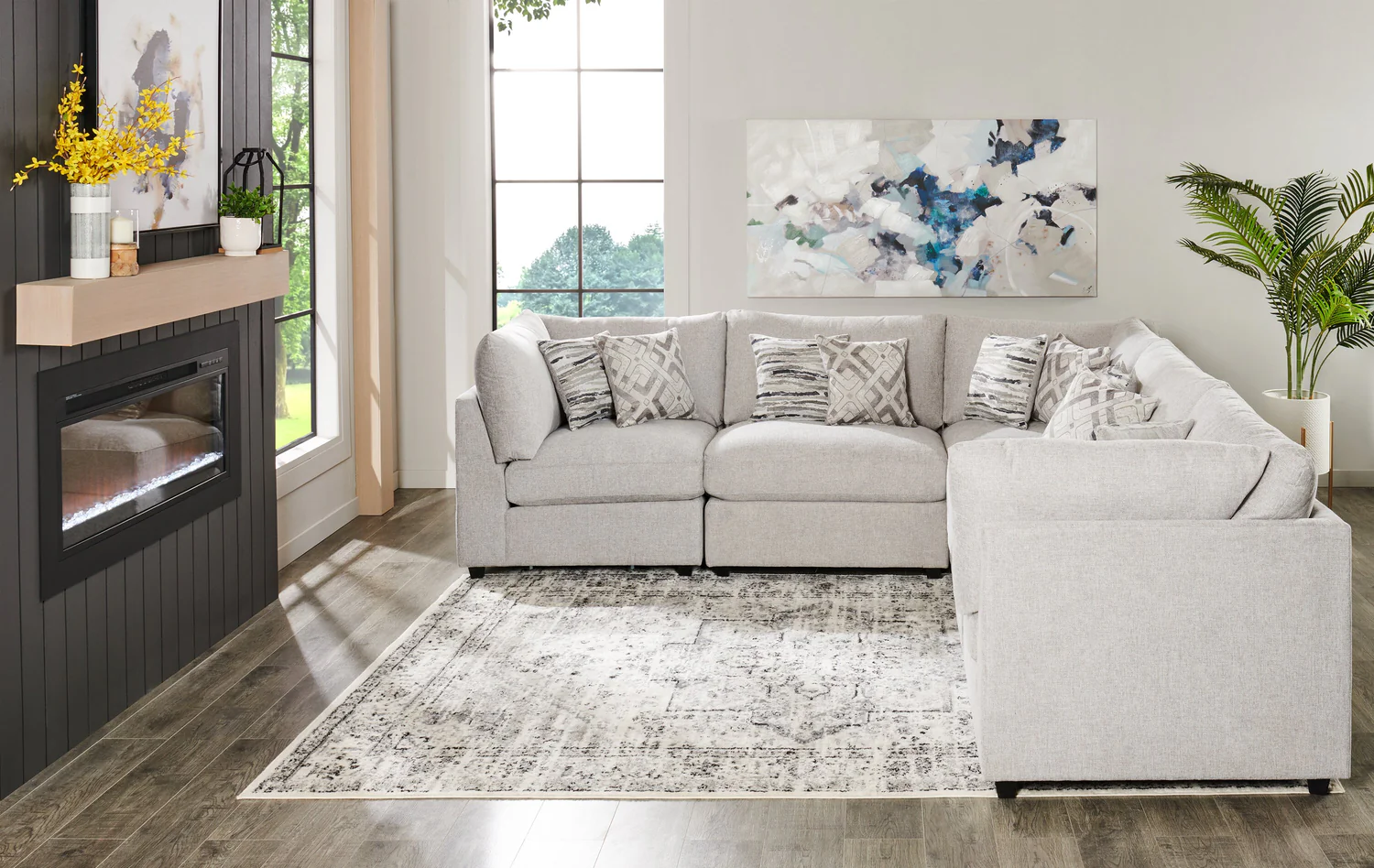 2645-scott-living-evolve-modular-5-piece-linen-look-fabric-sectional-with-feather-down-cushions-grey-8.webp Scott Living Evolve Modular 5-Piece Linen-Look Fabric Sectional with Feather Down Cushions - Grey
