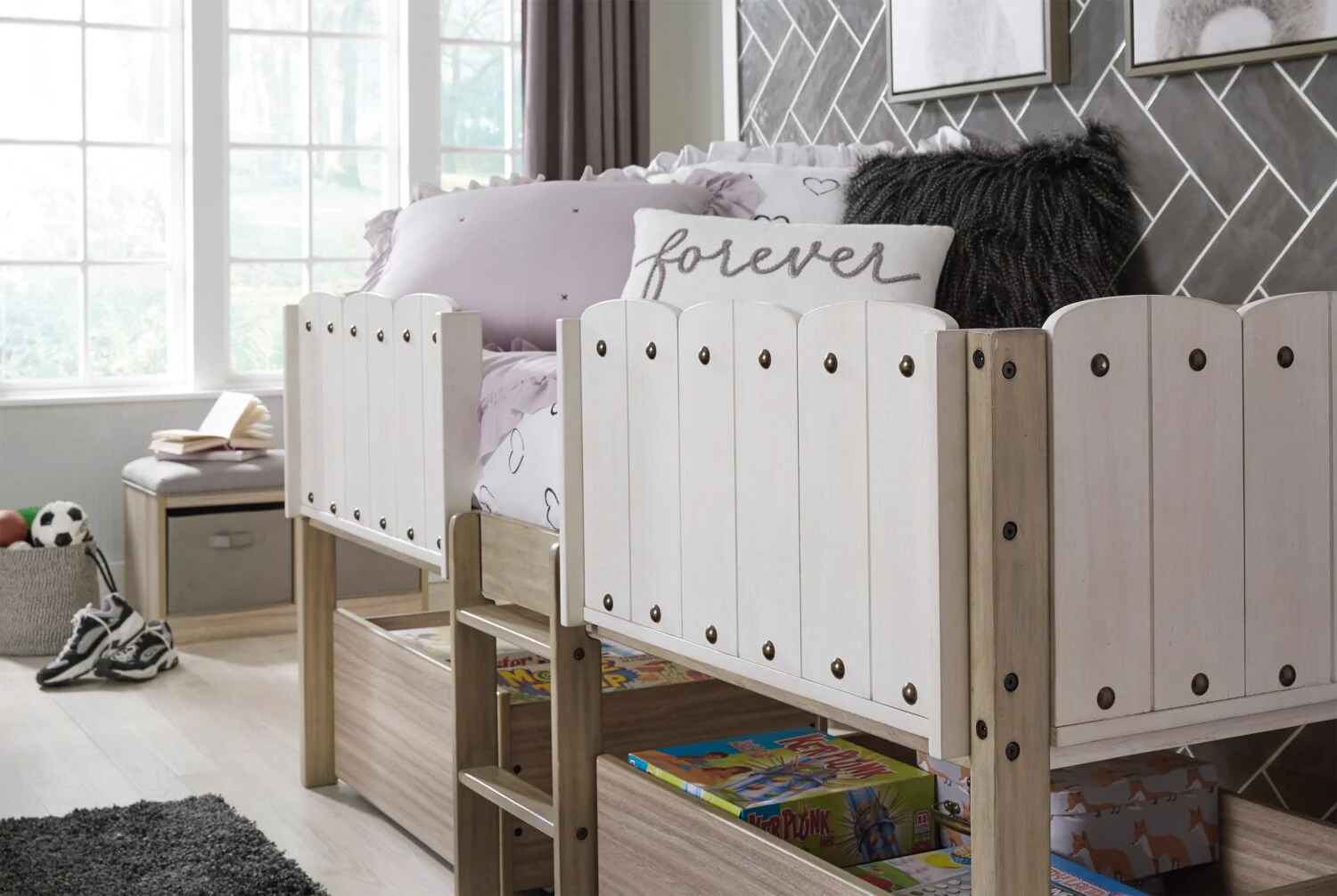 2678-ryan-loft-bed-with-guardrail-ladder-for-kids-white-natural-twin-size-6.webp Ryan Loft Bed with Guardrail & Ladder for Kids, White & Natural - Twin Size