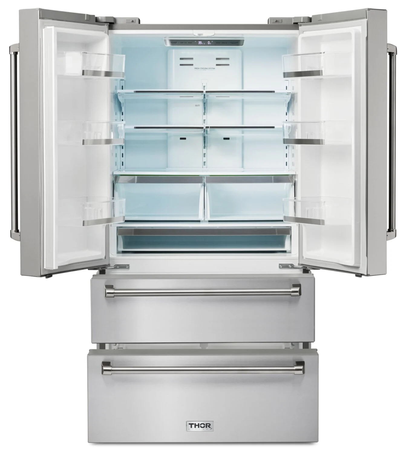 Thor 36" 22.5 Cu. Ft. French-Door Refrigerator - Stainless Steel - TRF3602