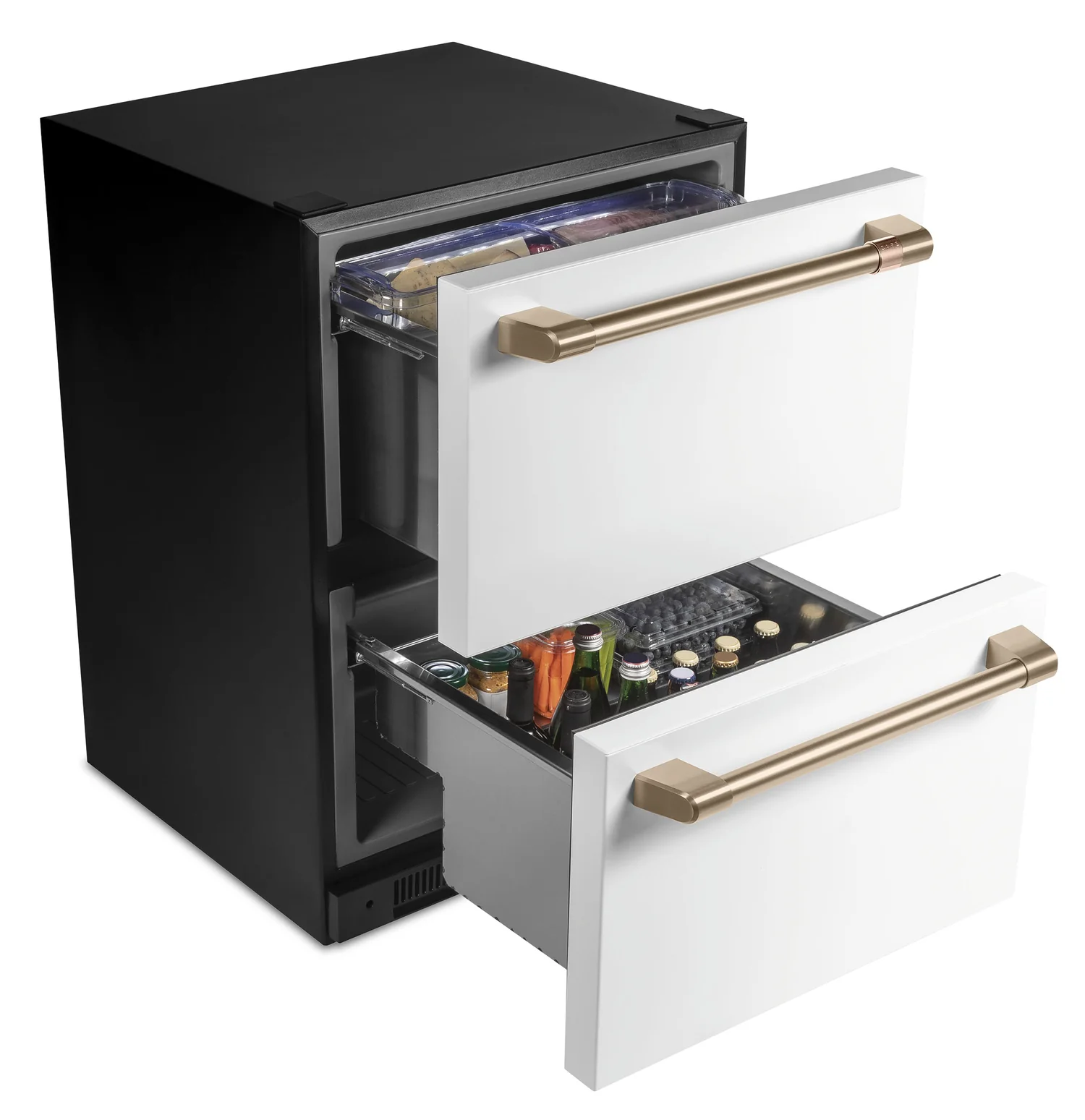 Cafe 24" 5.7 Cu. Ft. Dual Drawer Refrigerator - Matte White - CDE06RP4NW2