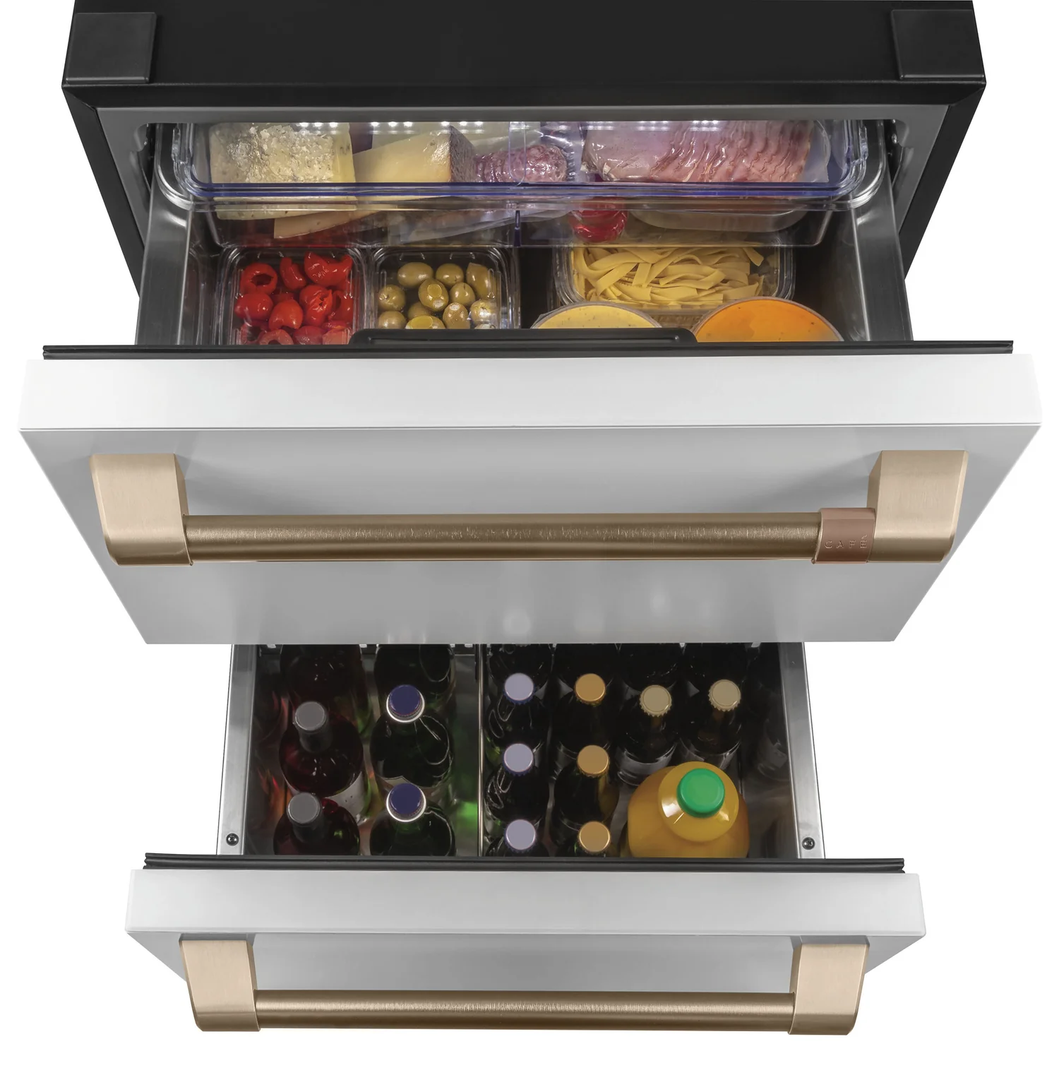 278-cafe-24-5-7-cu-ft-dual-drawer-refrigerator-matte-white-cde06rp4nw2-3.webp Cafe 24" 5.7 Cu. Ft. Dual Drawer Refrigerator - Matte White - CDE06RP4NW2