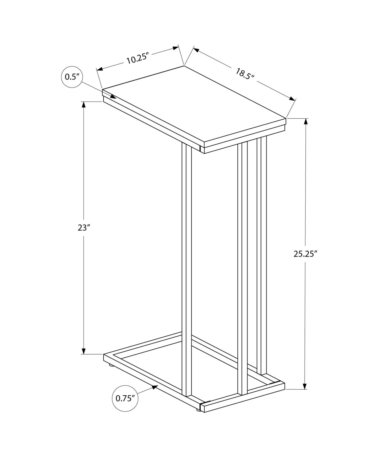 2782-black-black-metal-accent-table-8.webp Black Black Metal Accent Table