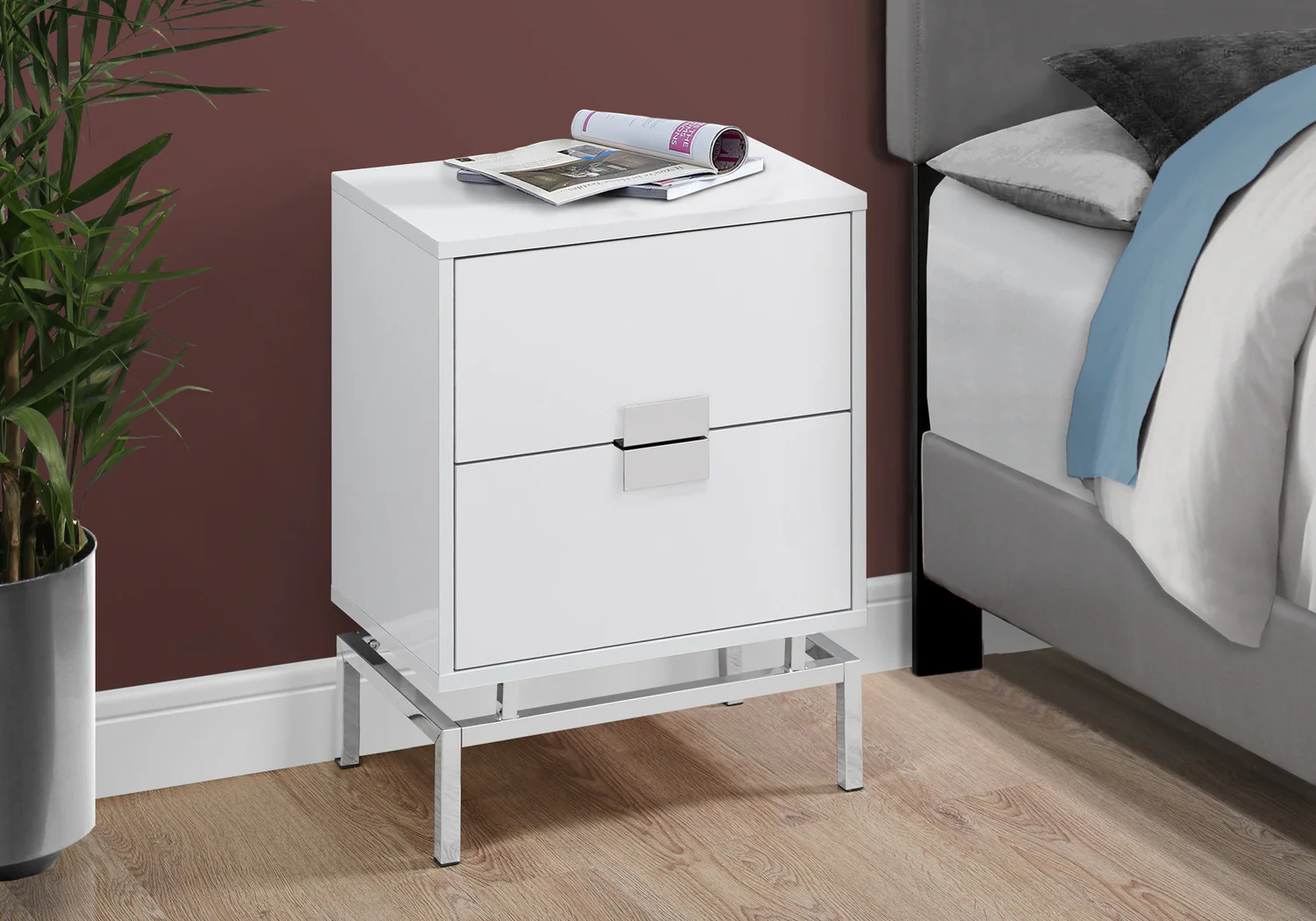 2786-glossy-white-chrome-metal-accent-table-3.webp Glossy White Chrome Metal Accent Table