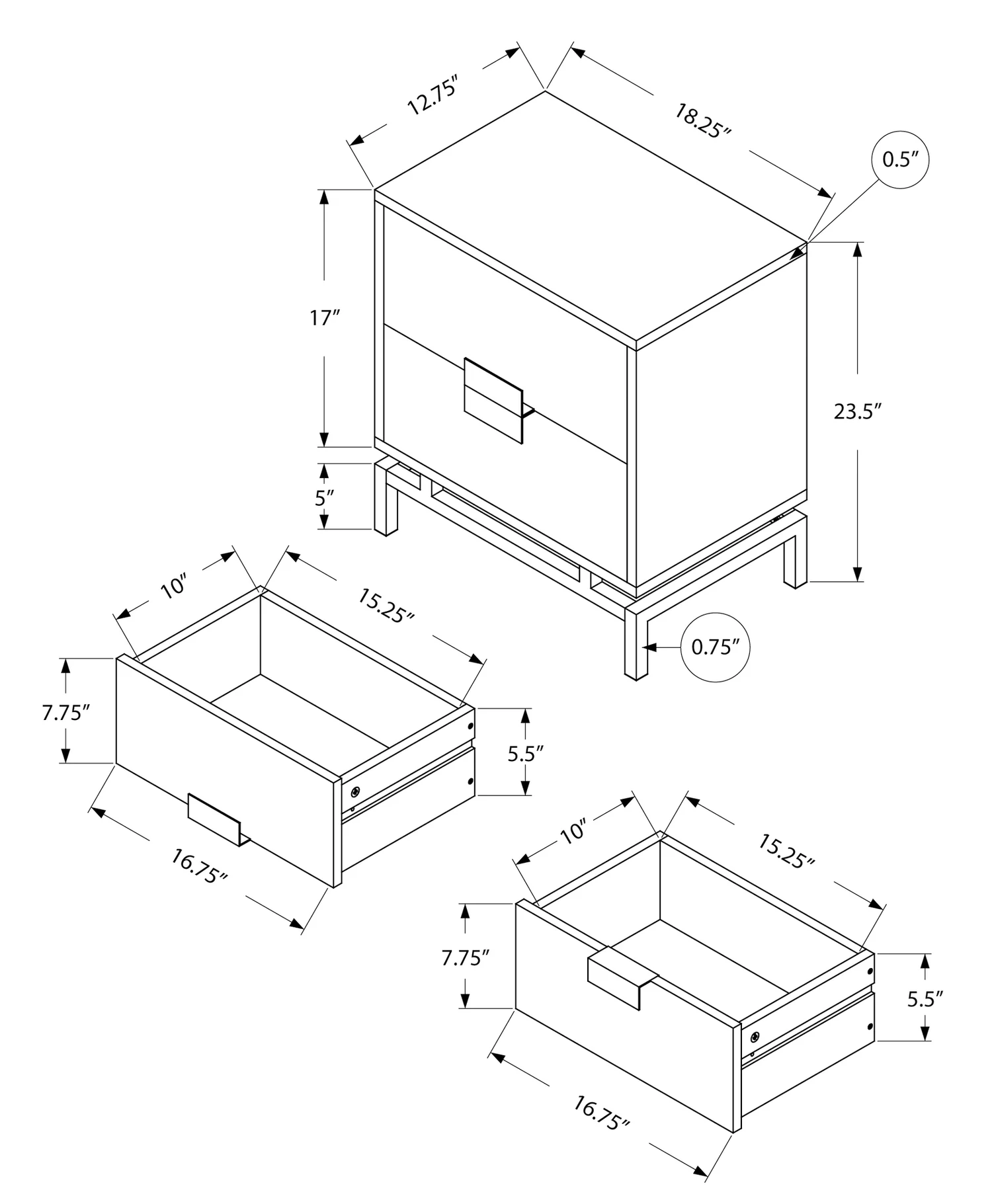 2786-glossy-white-chrome-metal-accent-table-4.webp Glossy White Chrome Metal Accent Table